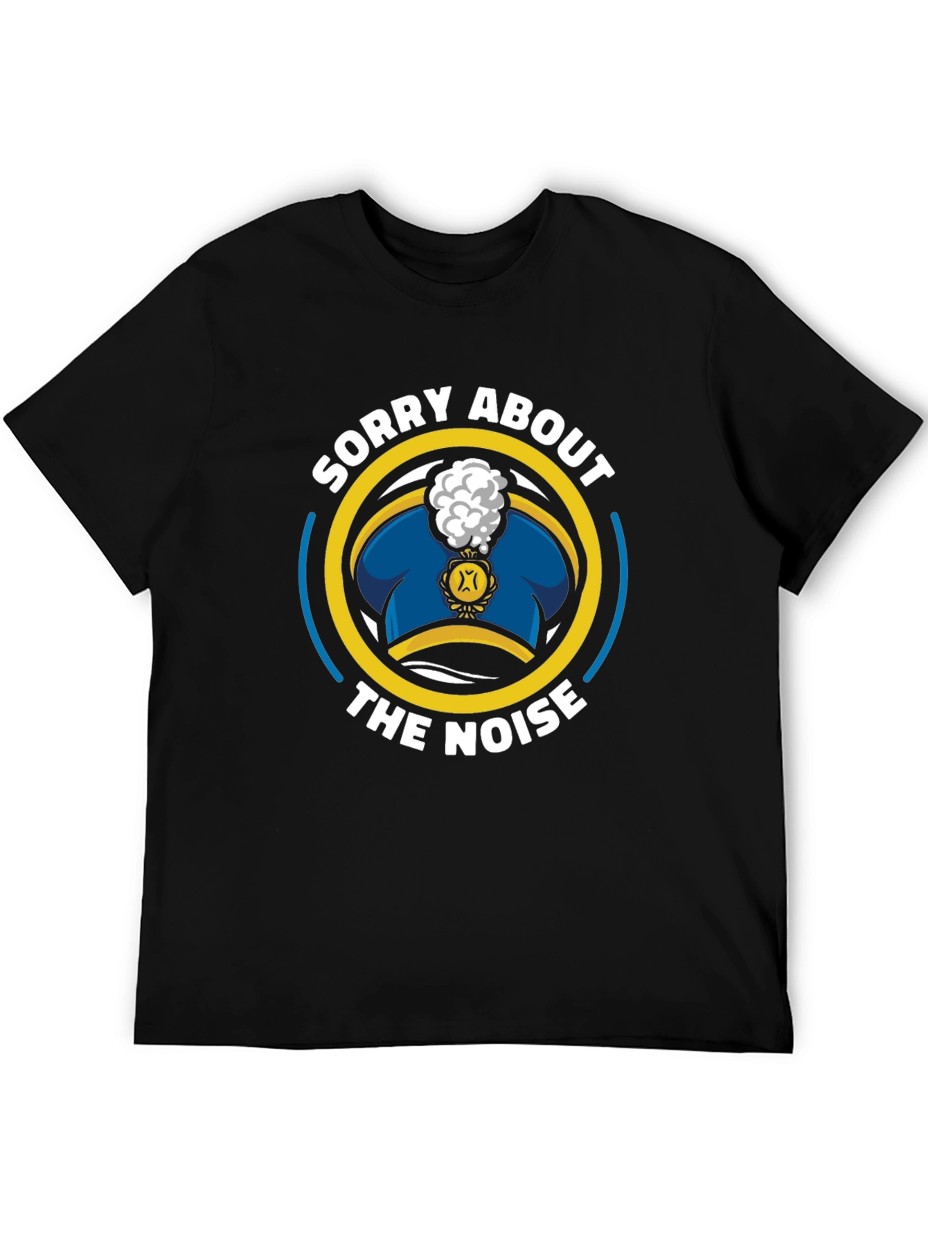 Black Sorry About The Noise Graphic T-Shirt view 5