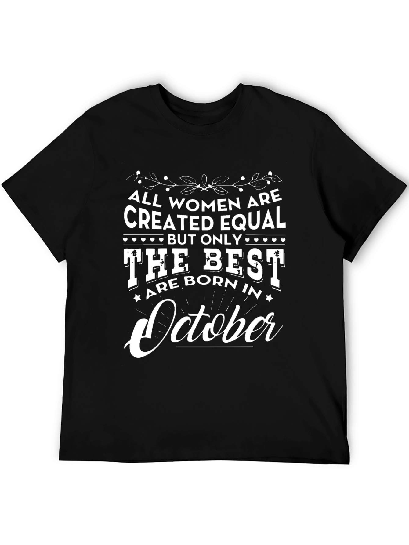 Black All Women Are Created Equal T-Shirt view 5