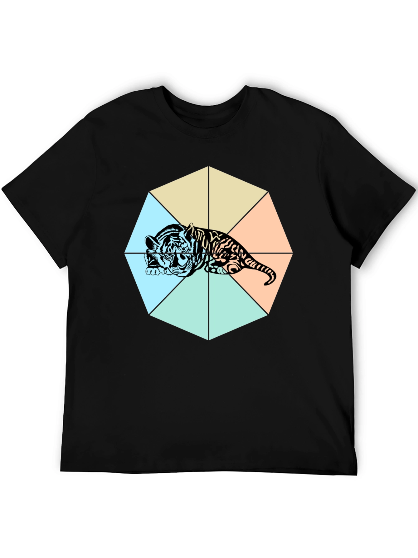 Black Tiger Graphic T-Shirt - Bold Design view 5