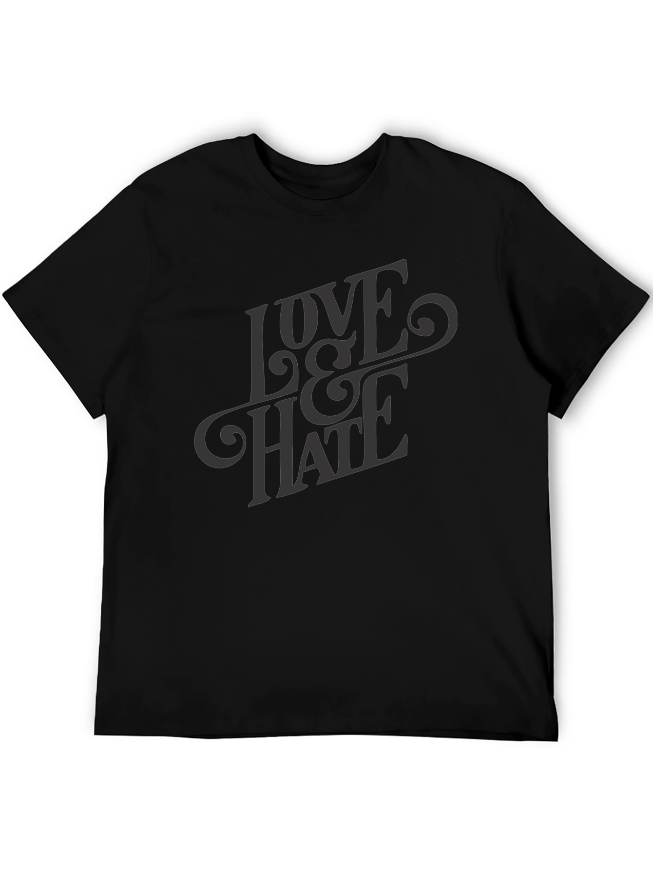 Black Love & Hate Graphic Tee - Dark Apparel view 5