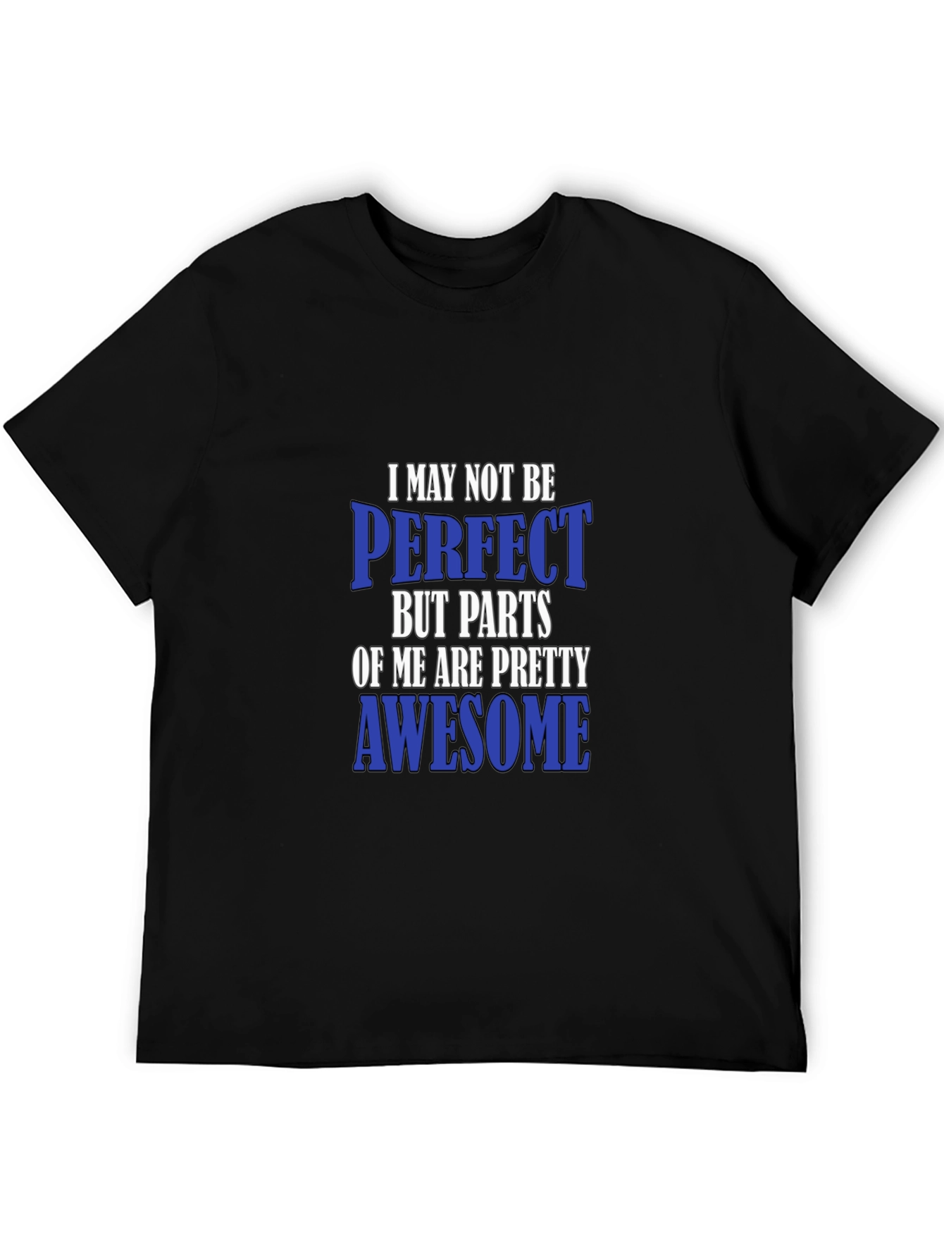 Black Awesome Parts T-Shirt Funny Sarcastic Novelty Tee view 5