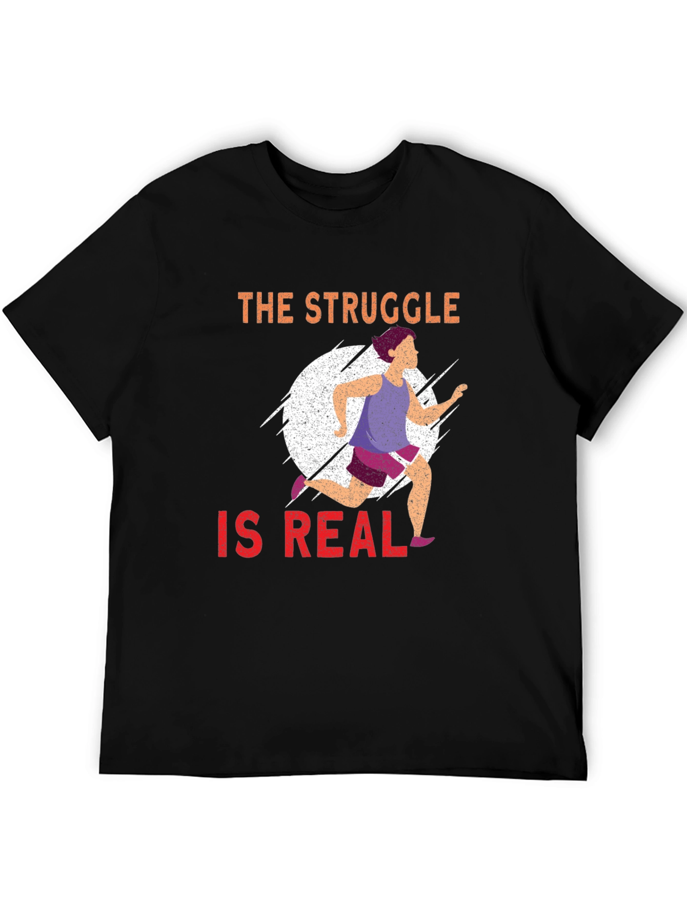 The Struggle Is Real Running T-Shirt - 5