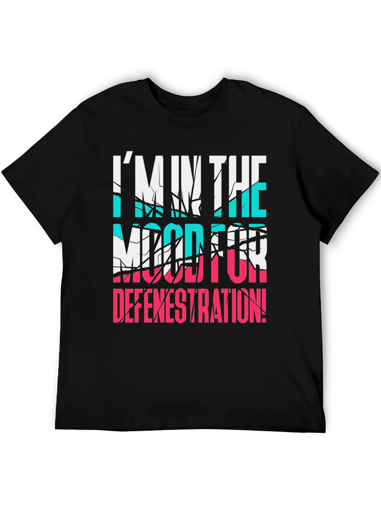 Black Defenestration Humor Tee view 5