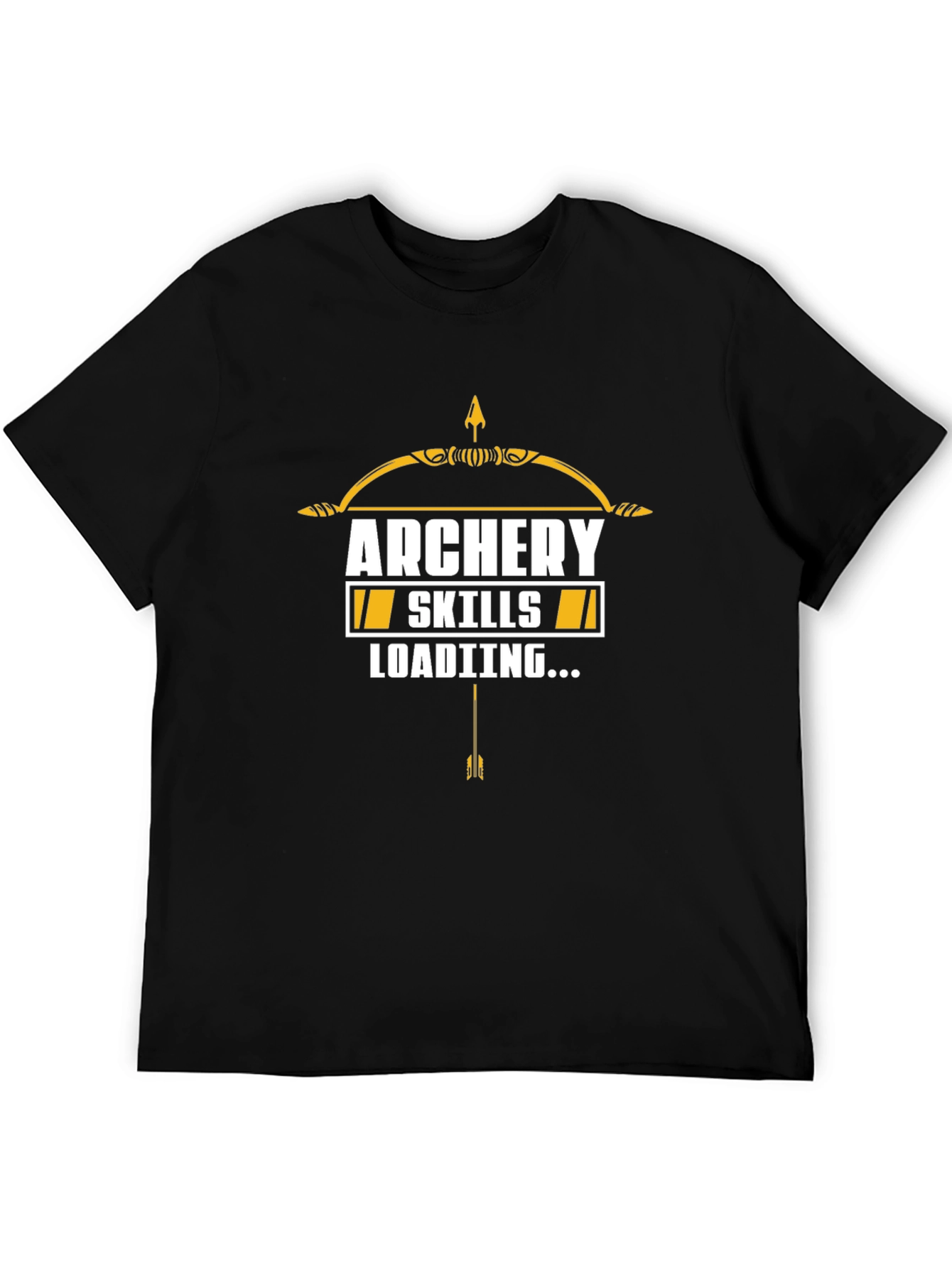 Black Archery Skills Loading T-Shirt - Black view 5