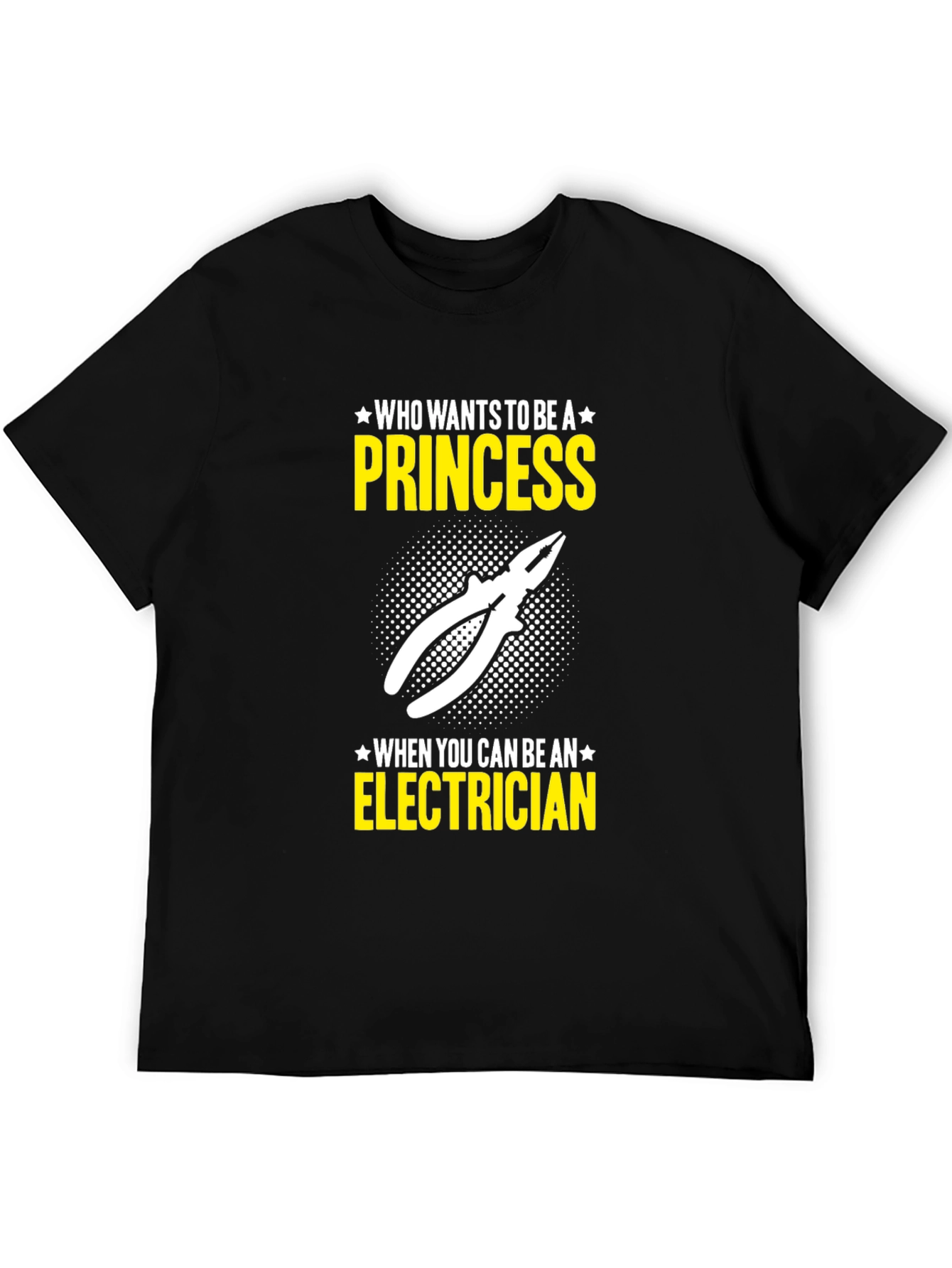Black Electrician Princess T-Shirt view 5