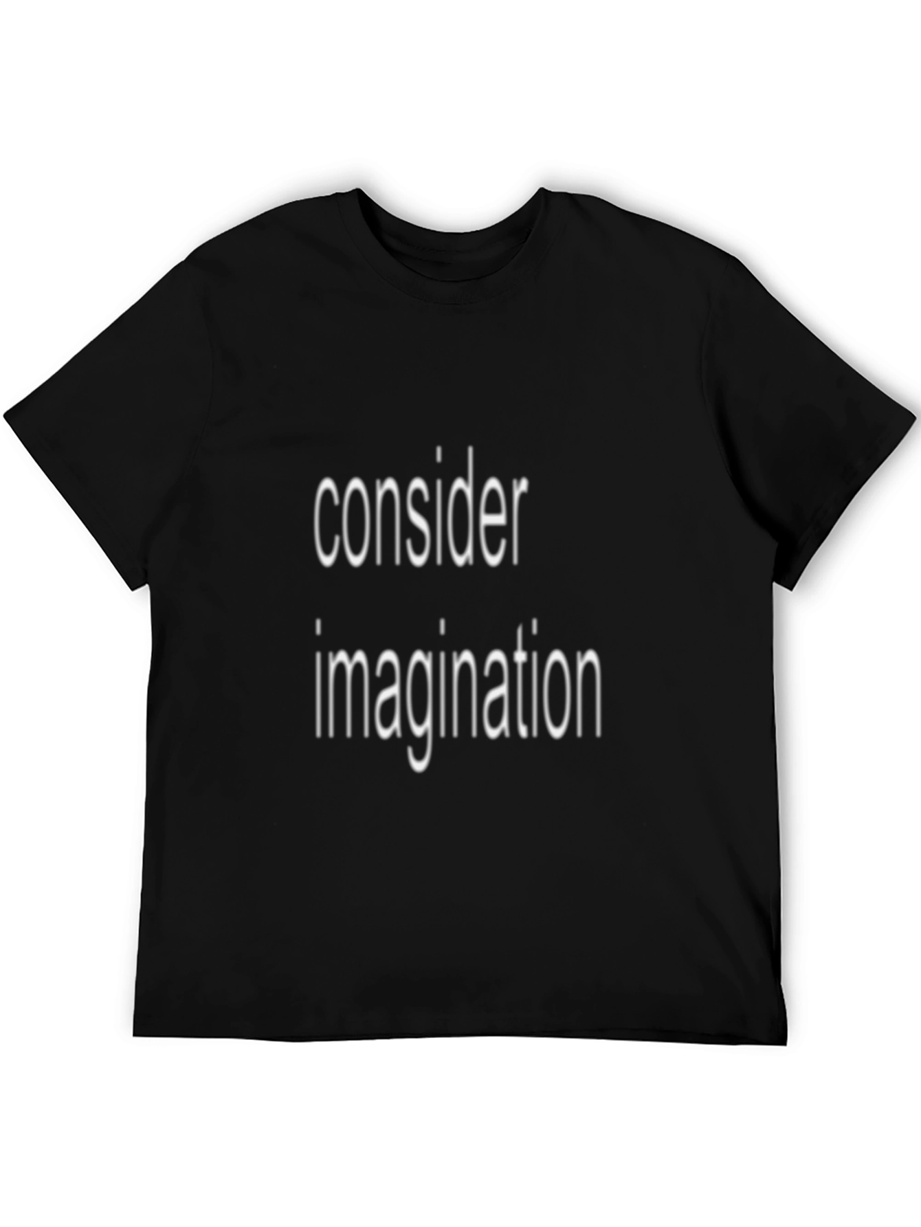 Black Consider Imagination Black Graphic Tee view 5