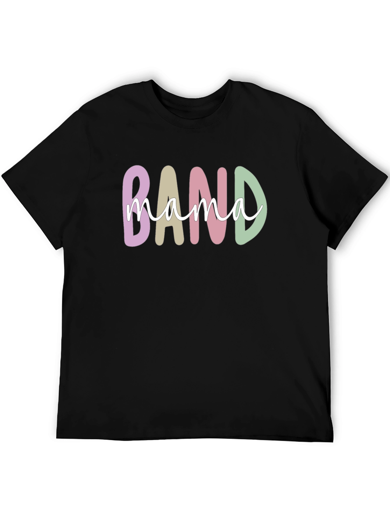 Black Band Mama T-Shirt - Stylish Musician Mom Tee view 5