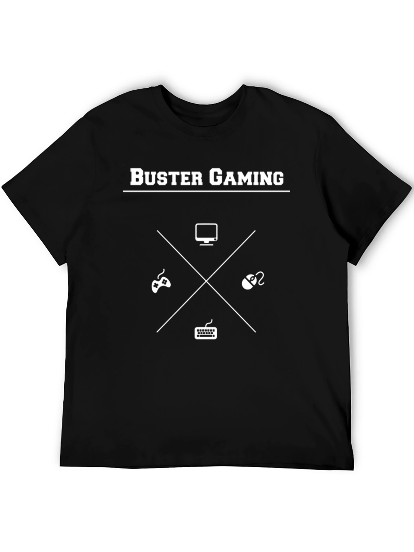 Black Buster Gaming Black Graphic Tee - Gamer Style view 5