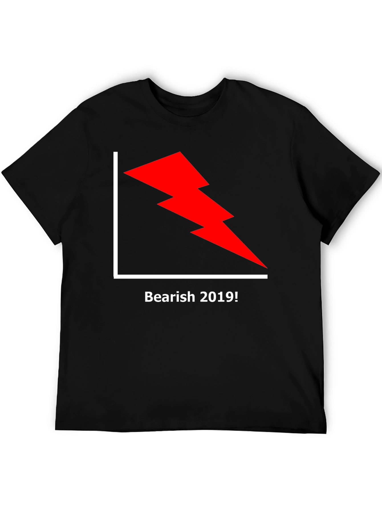 Black Bearish 2019 Graphic Tee - Black Cotton view 5