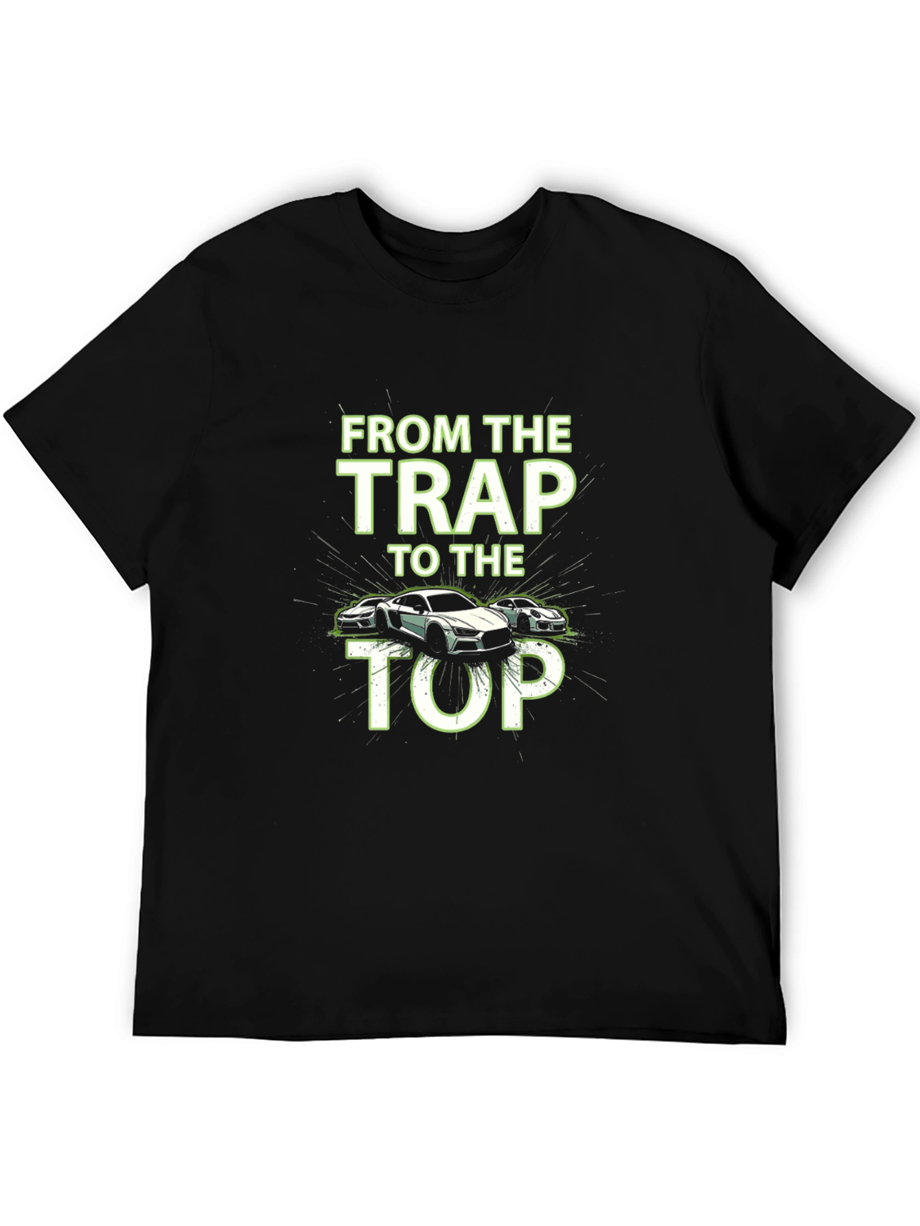 Black From The Trap To The Top Graphic Tee view 5