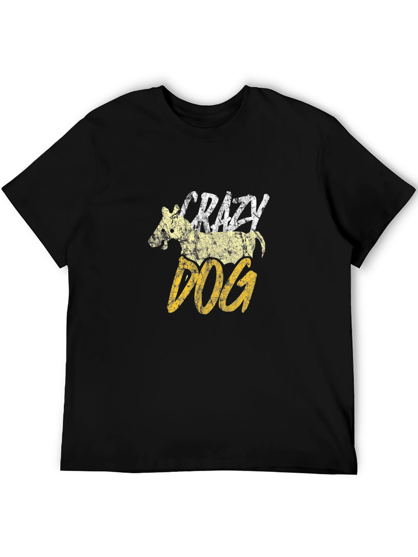 Black Crazy Dog Graphic T-Shirt view 5