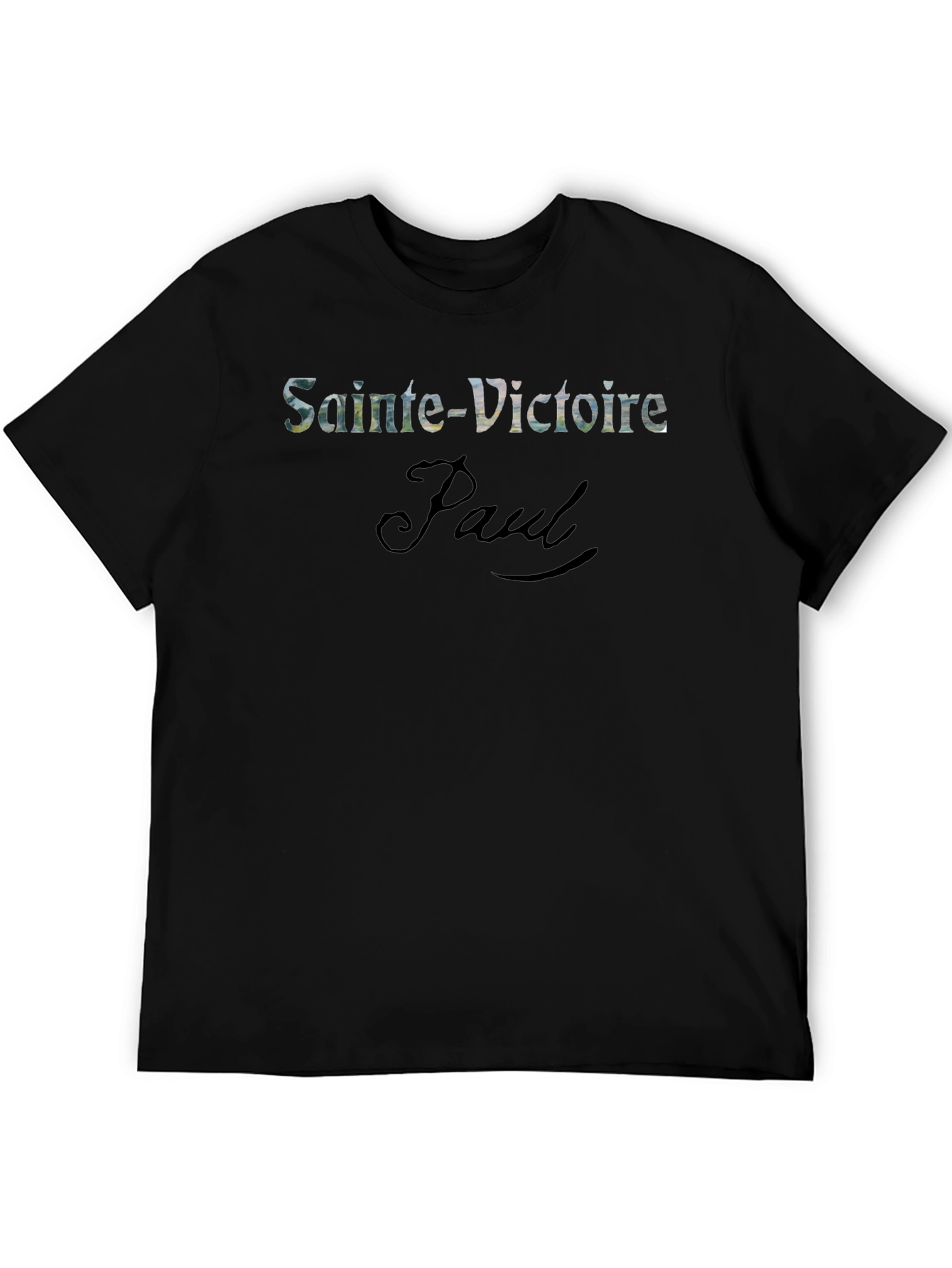 Black Sainte-Victoire Paul Black T-Shirt view 5