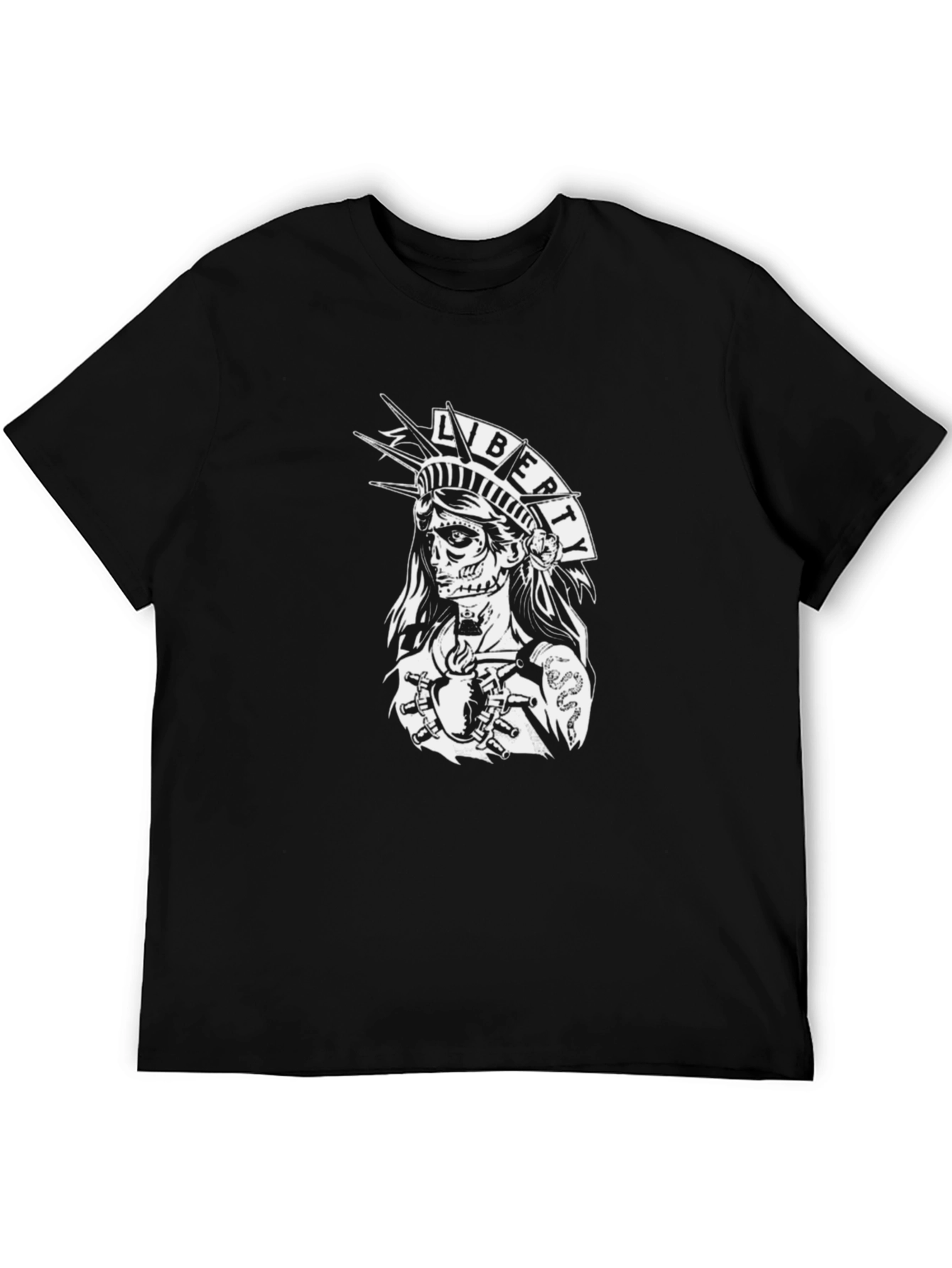 Liberty Sugar Skull T-Shirt - Black - 5