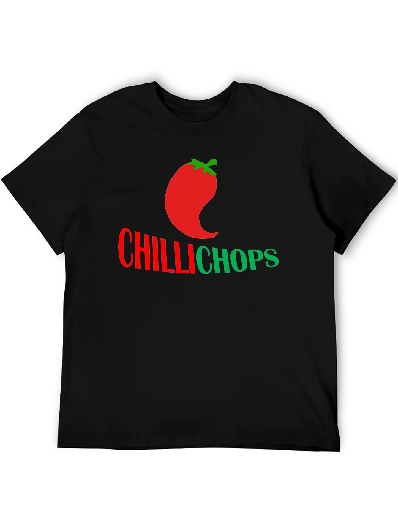 Black Chilli Chops Graphic T-Shirt - Spicy Style view 5
