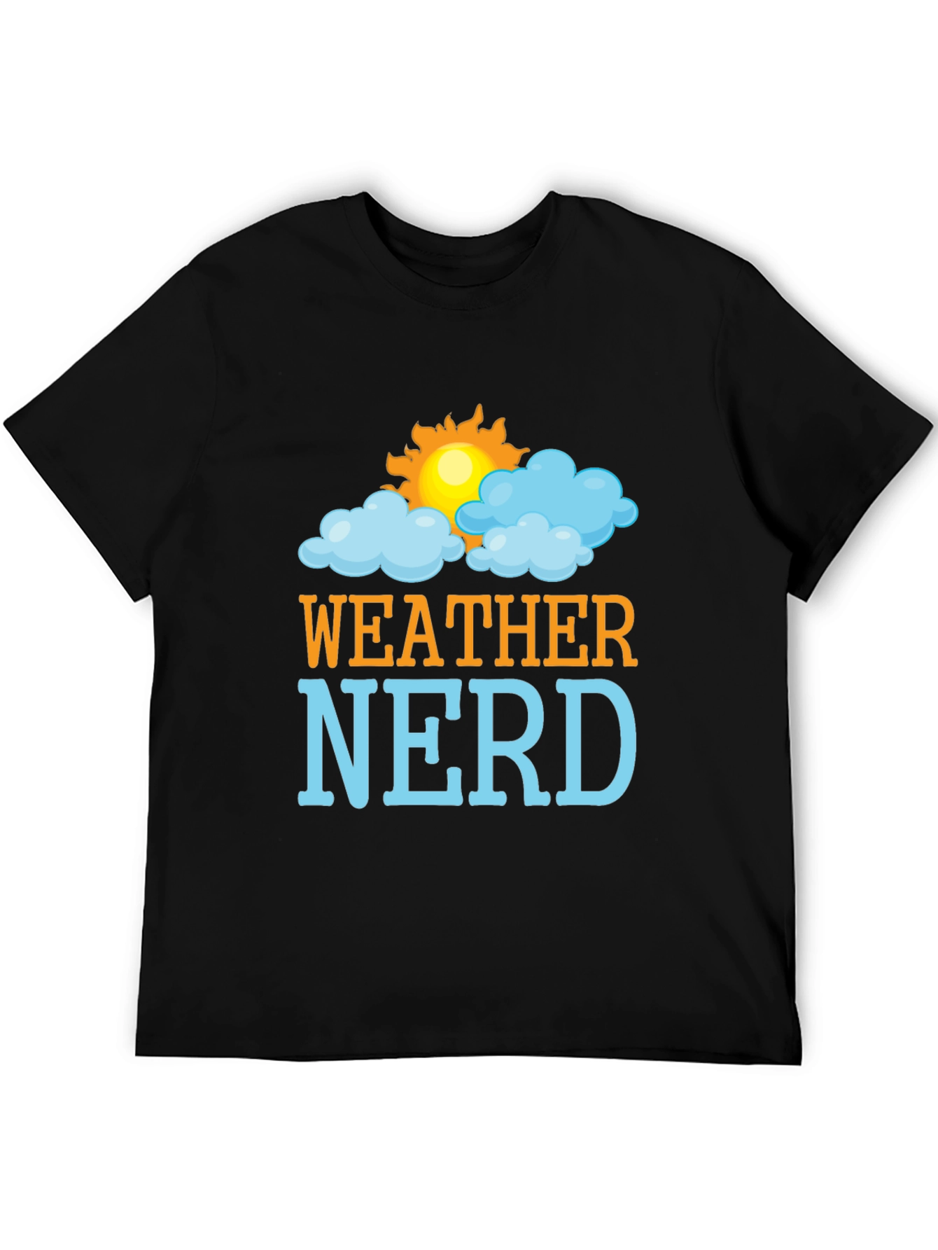 Black Weather Nerd T-Shirt - Fun, Stylish Tee view 5