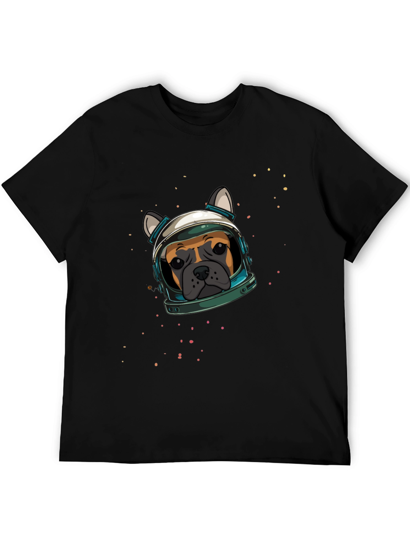 Black Dog Astronaut Graphic Print T-Shirt view 5