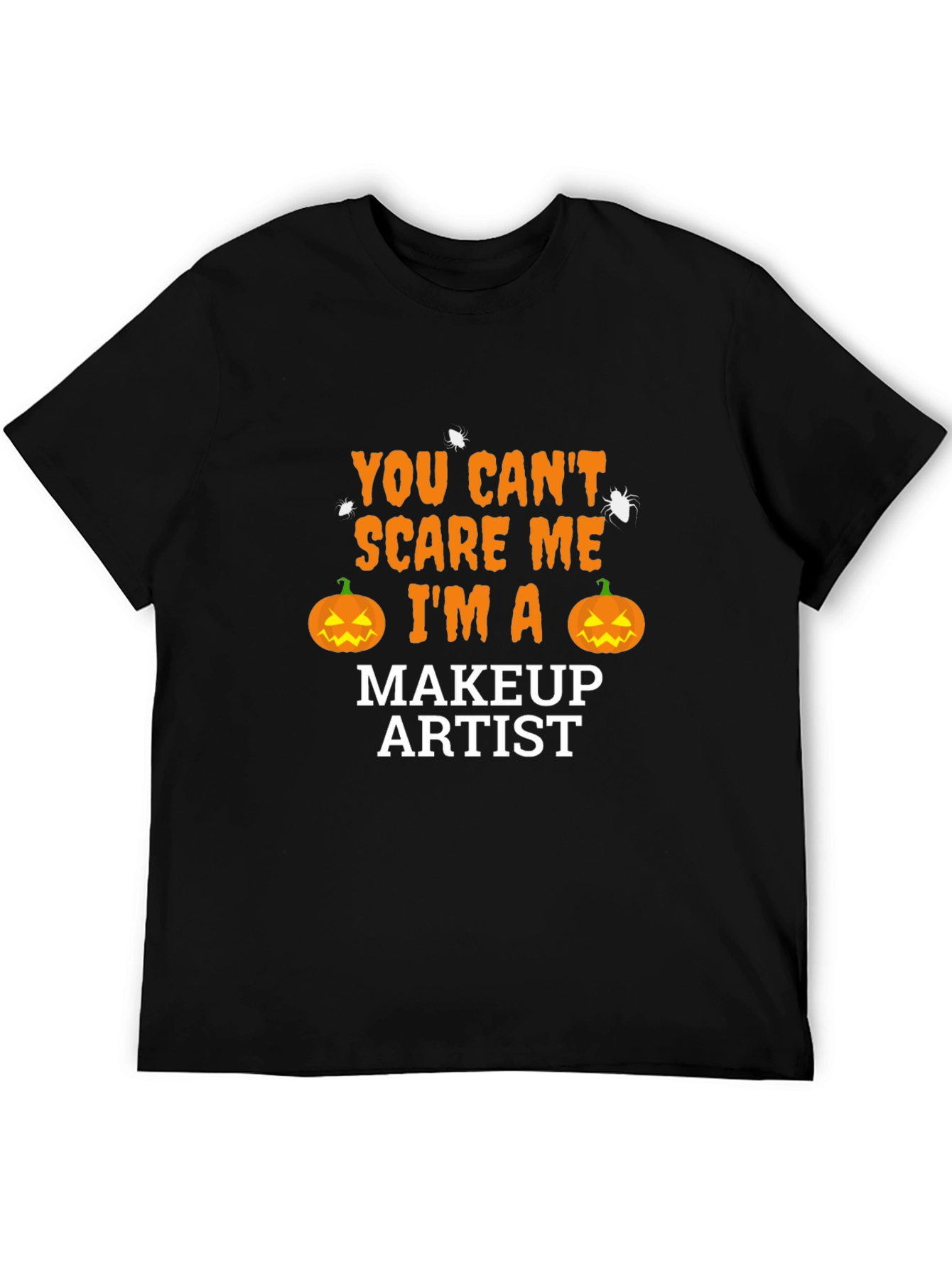 Black Makeup Artist Halloween Graphic T-Shirt view 5