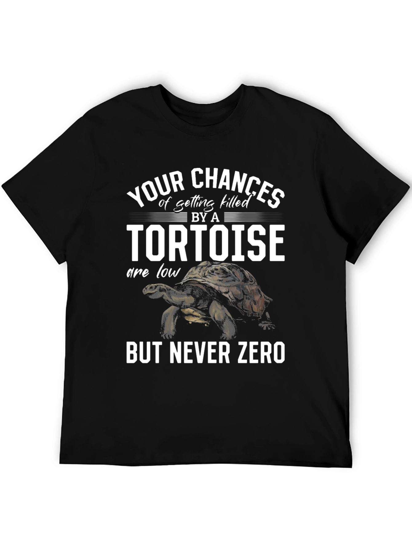 Black Tortoise T-Shirt: Funny 'But Never Zero' Graphic Tee view 5