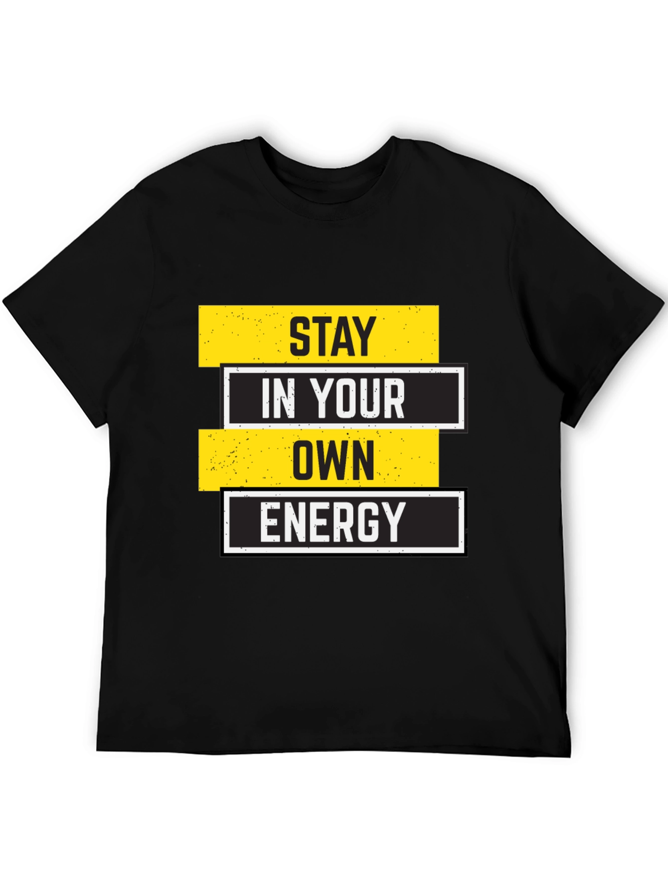 Black Stay in Your Own Energy Graphic Tee view 5