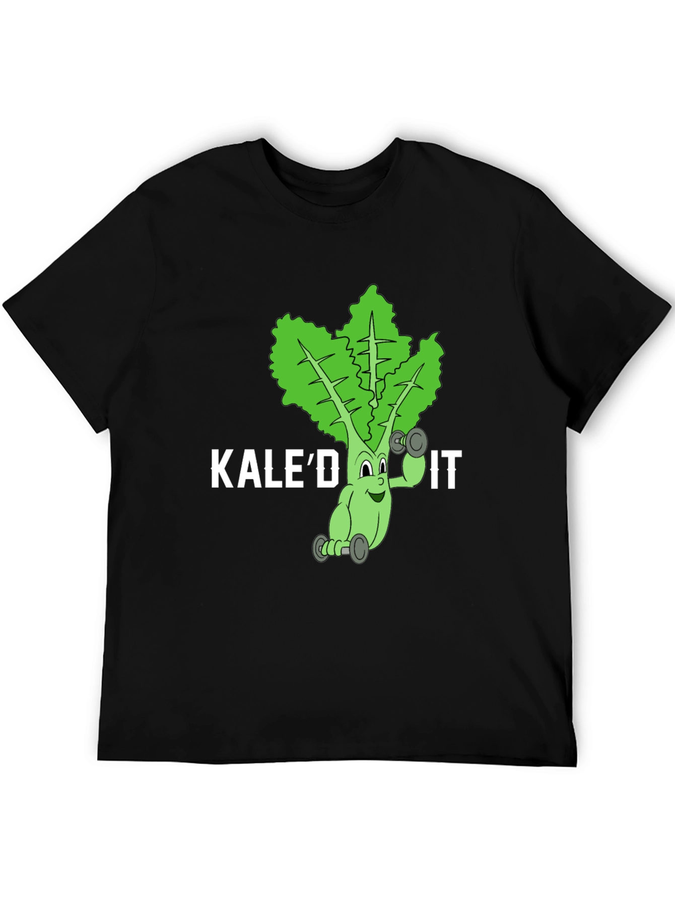 Black Kale'd It! Funny Workout T-Shirt  view 5