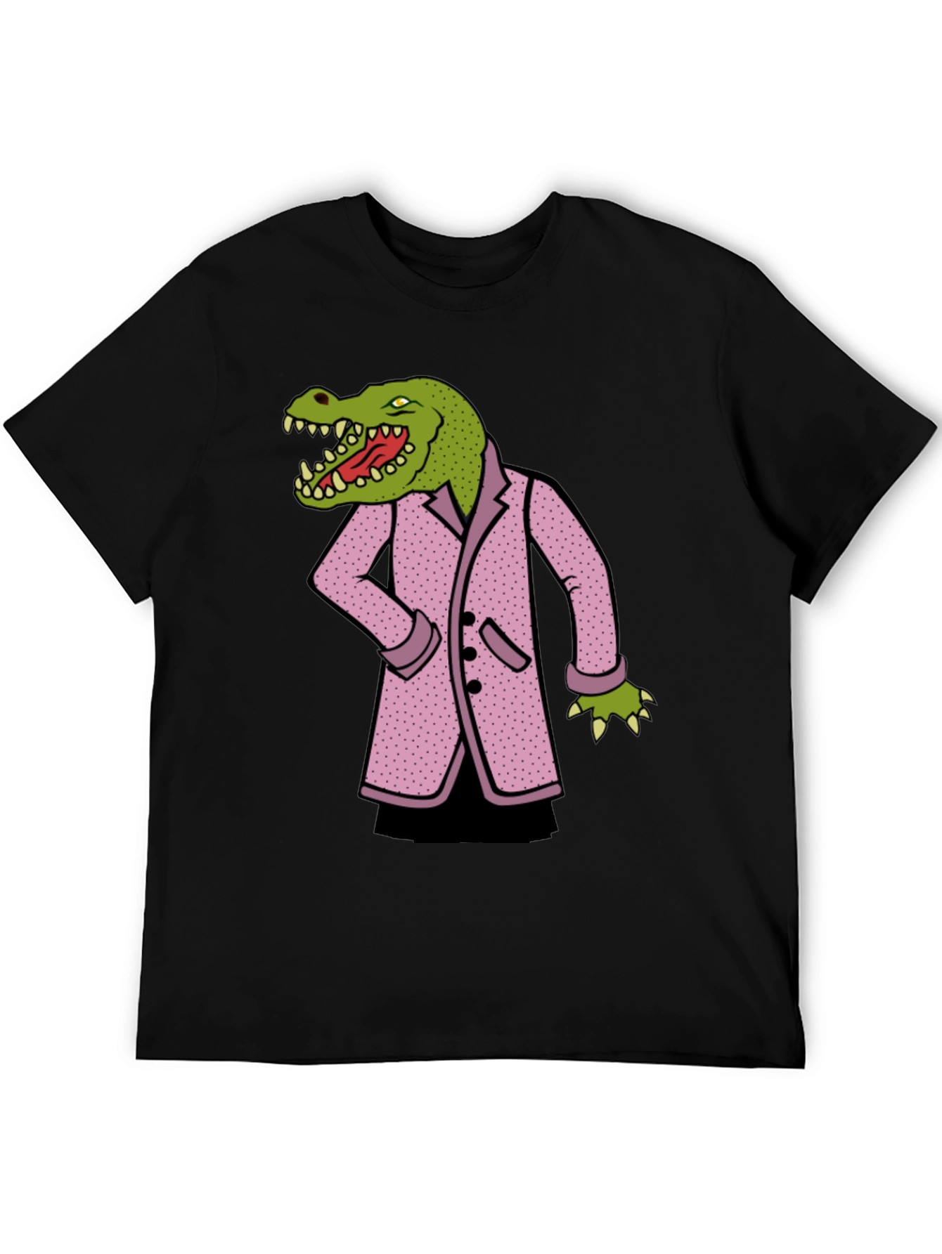 Black Gator in a Suit T-Shirt view 5