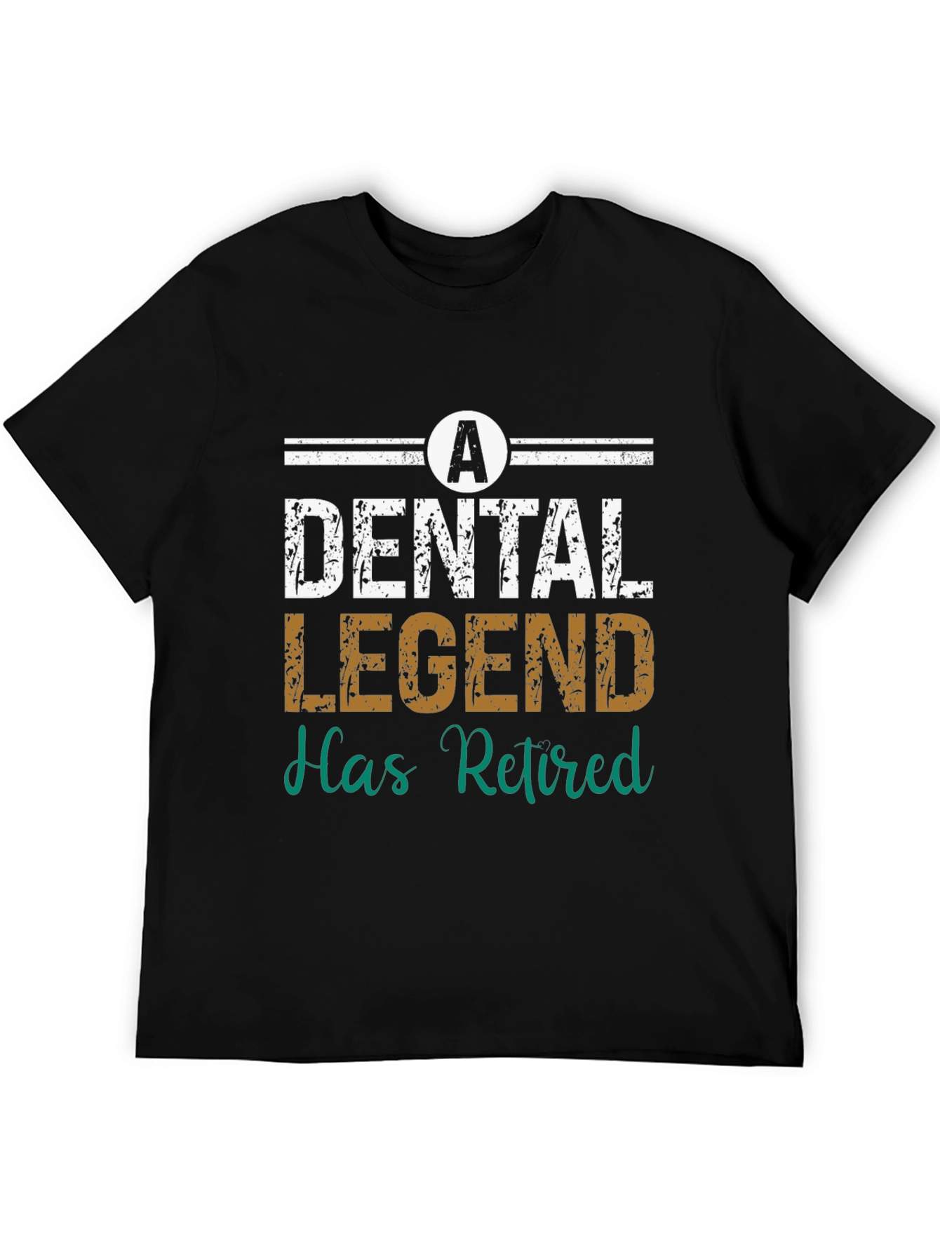 Black Dental Legend Retired T-Shirt view 5