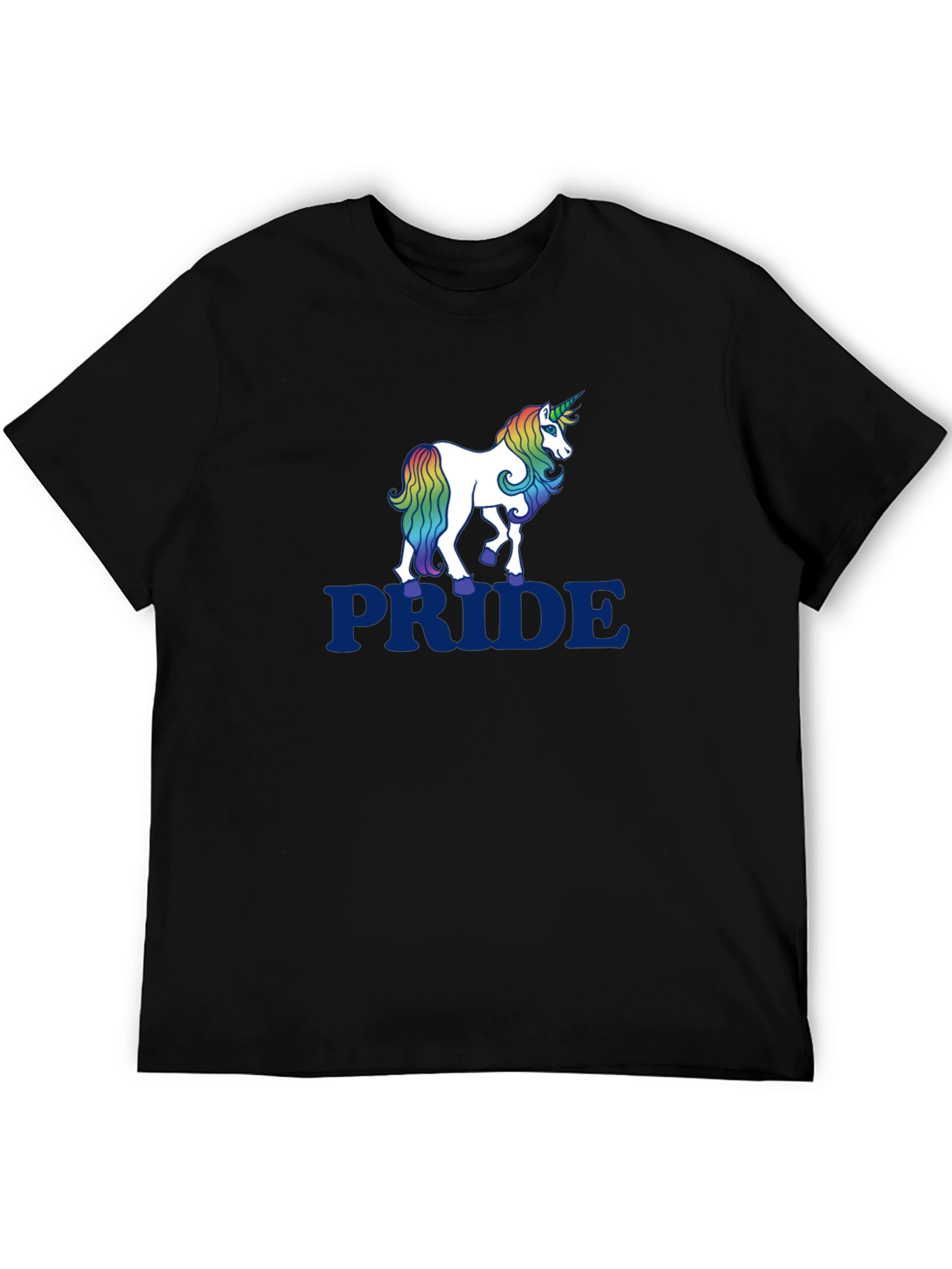Black Pride Unicorn Graphic Tee - Black T-Shirt view 5