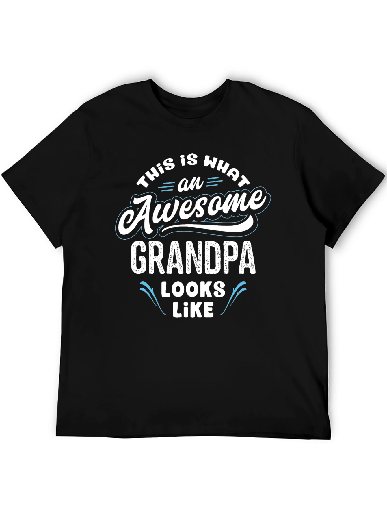 Black Awesome Grandpa T-Shirt - Perfect Gift! view 5