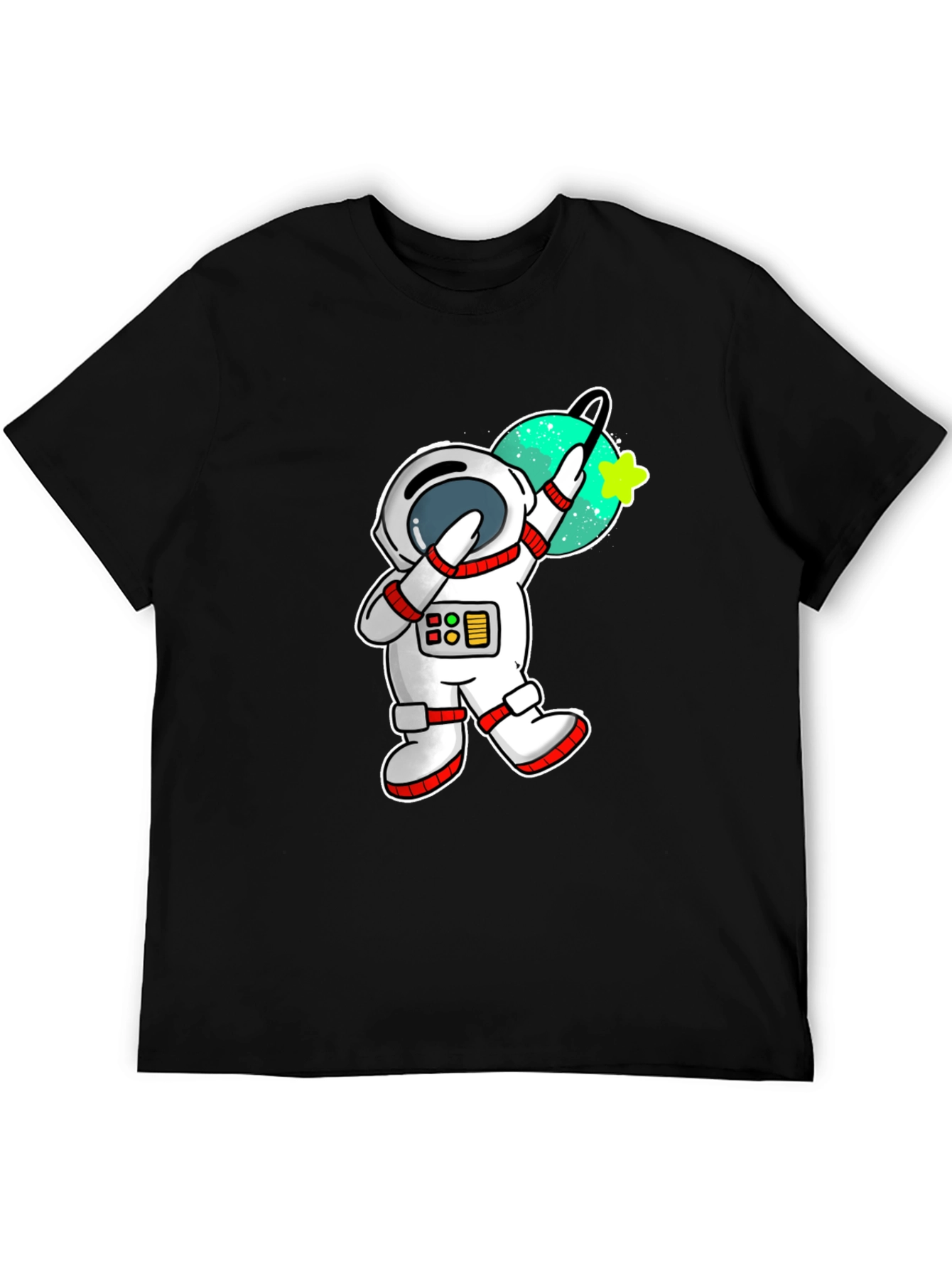 Black Astronaut Dab T-Shirt - Space Fun! view 5