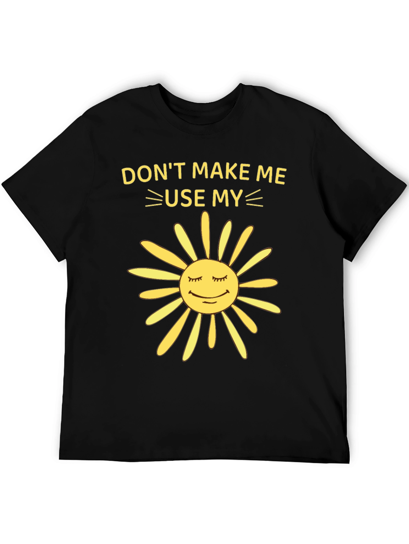 Black Funny Sunshine Graphic Tee view 5