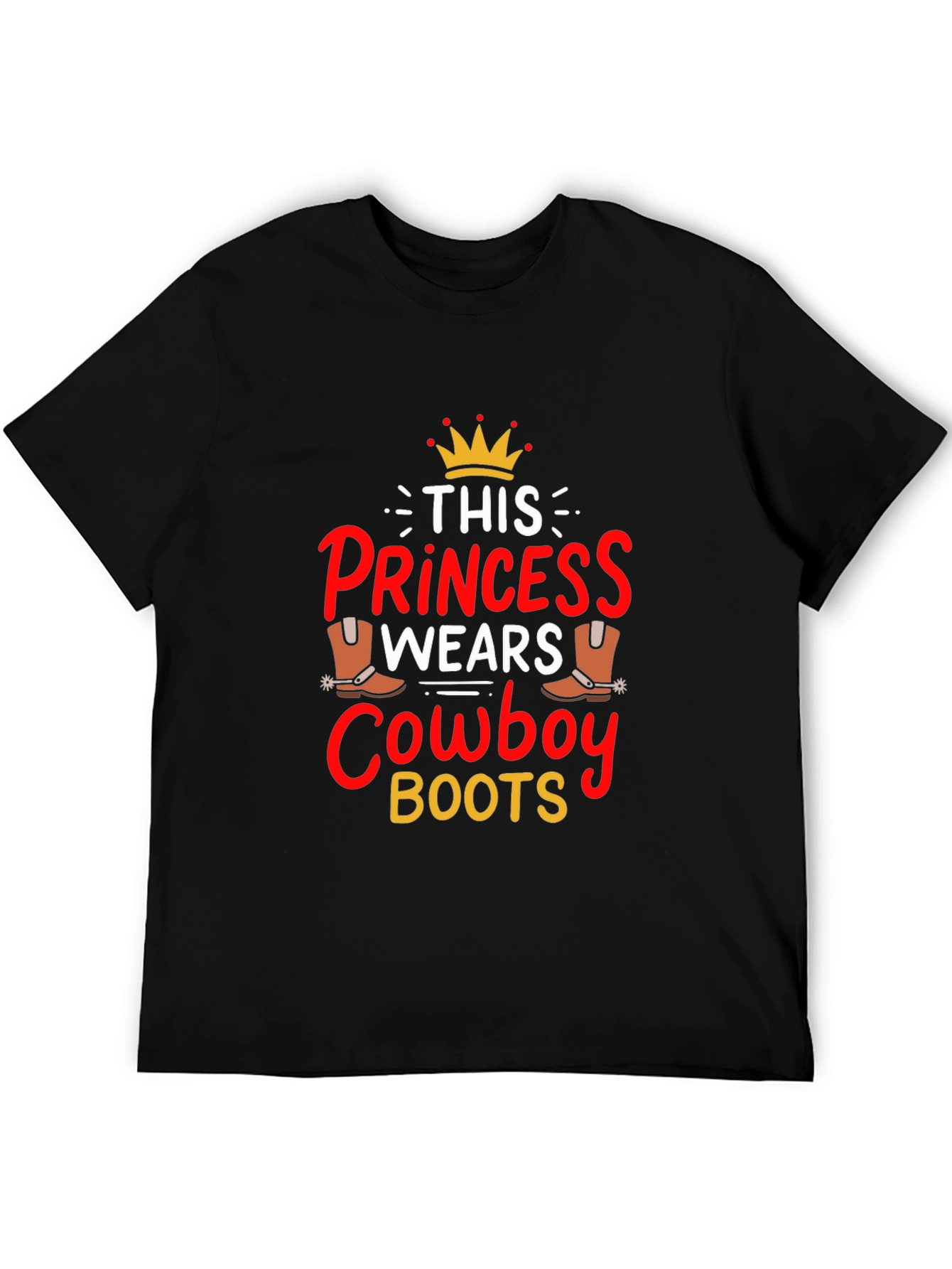 Princess Cowboy Boots Graphic Tee - 5