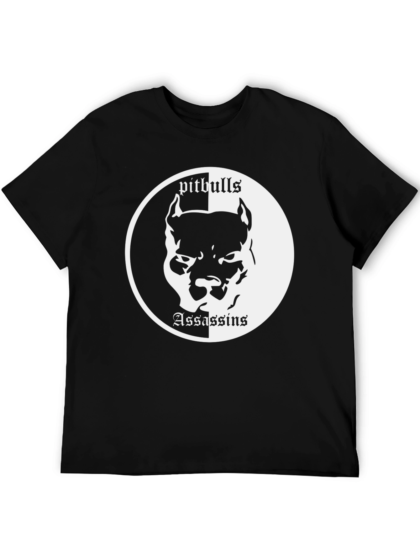 Black Pitbull Assassins Graphic Tee - Cool & Edgy view 5