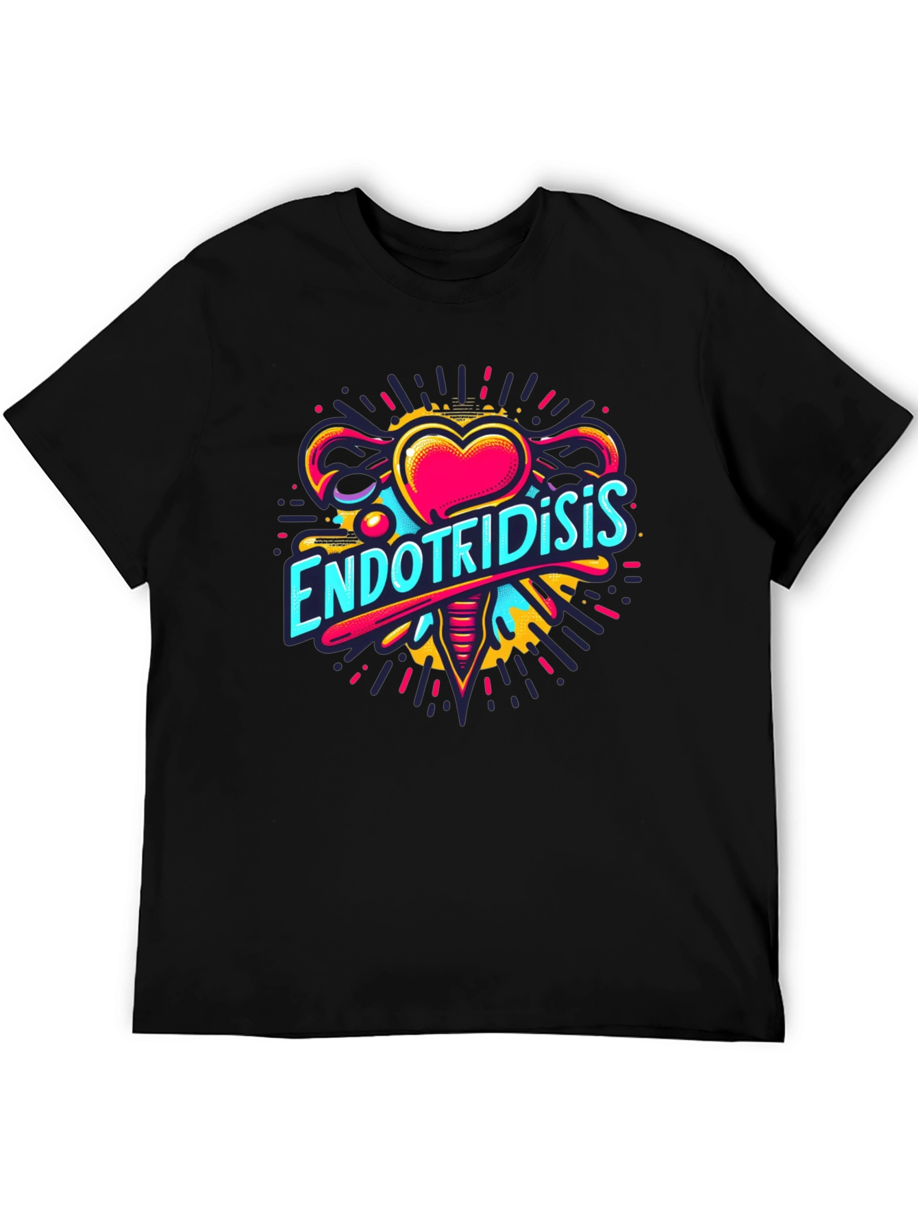 Endometriosis Awareness Black T-Shirt - 5