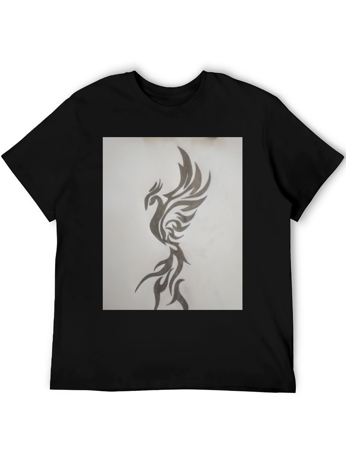 Black Phoenix Graphic Black T-Shirt view 5