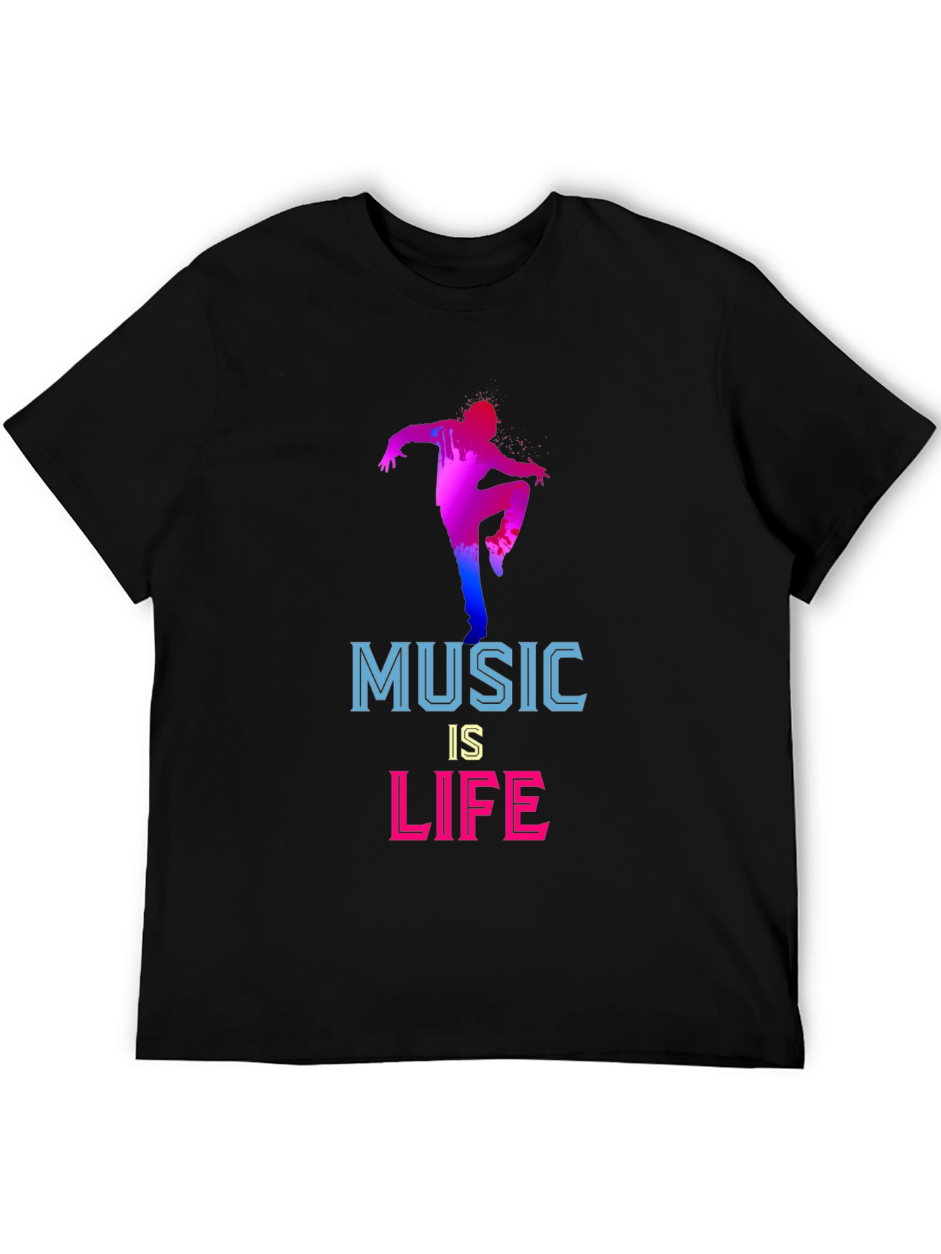 Black Music is Life Graphic T-Shirt view 5