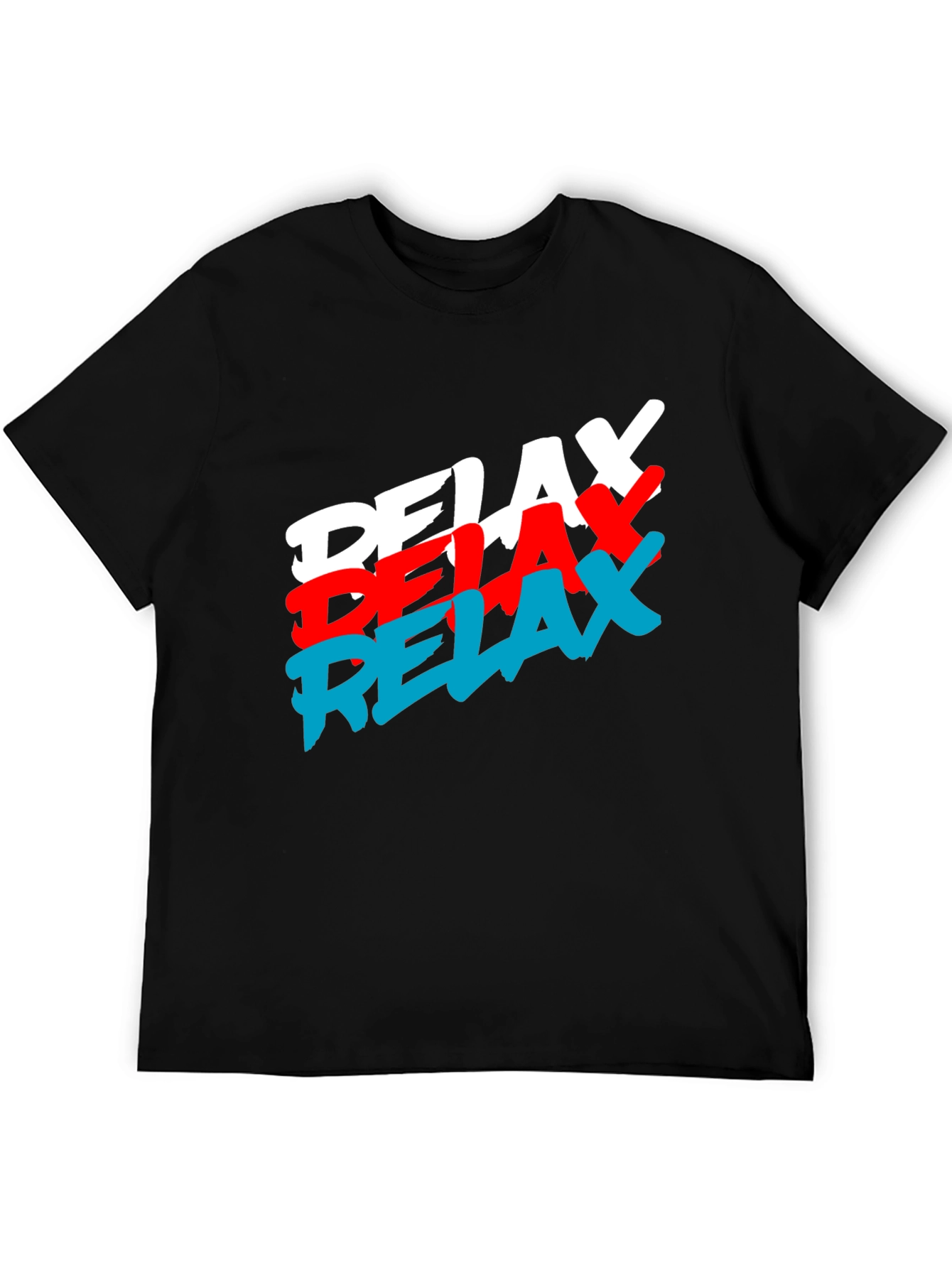 Black Relax Graphic Tee - Casual Comfort view 5