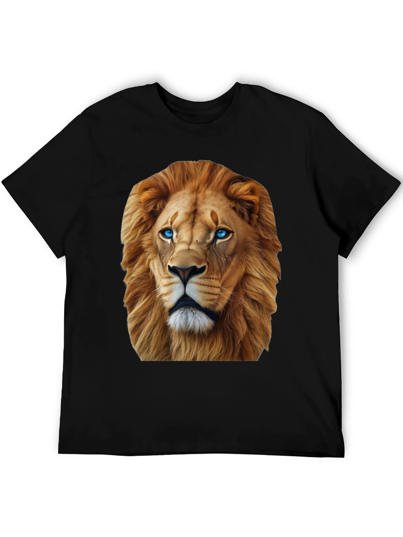 Black Lion Graphic Tee - Bold Animal Print view 5