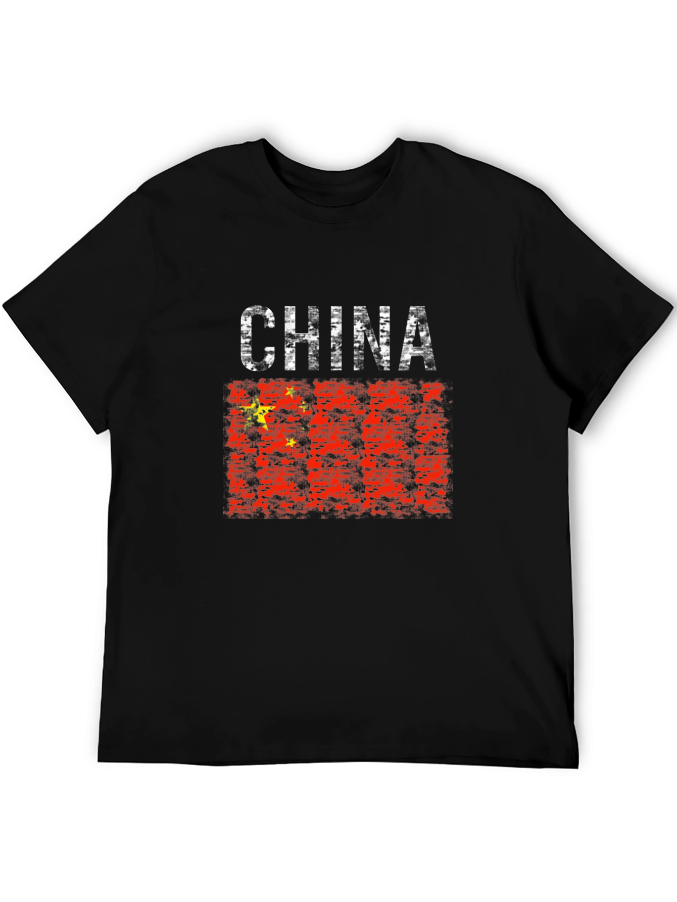 Black China Flag Graphic T-Shirt - Patriotic Tee view 5