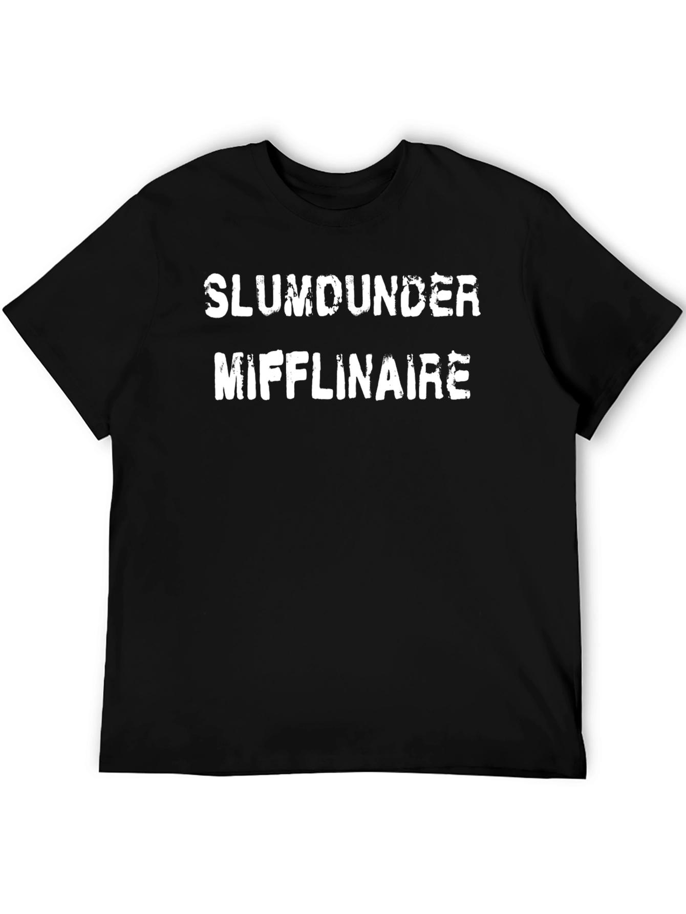 Black Slumdunder Mifflinare Black T-Shirt view 5