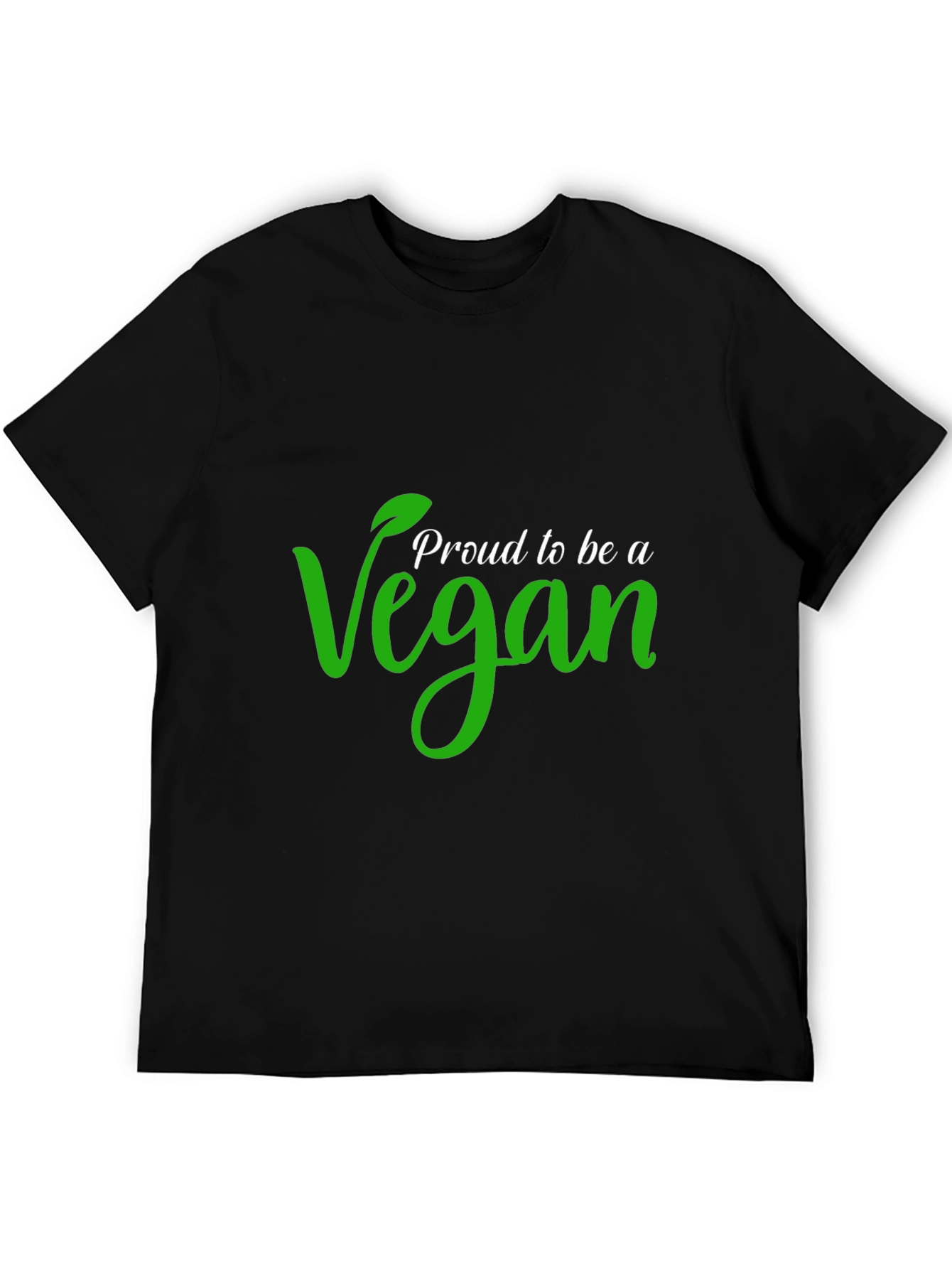 Black Proud Vegan Black T-Shirt view 5