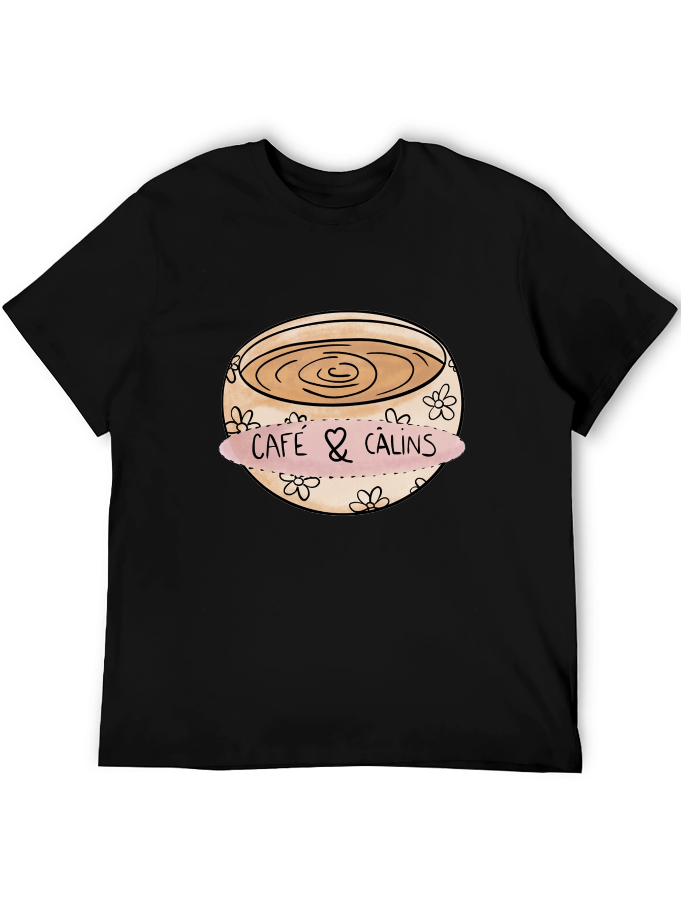 Cafe & Calins Graphic Tee - Coffee Lover's Comfort - 5
