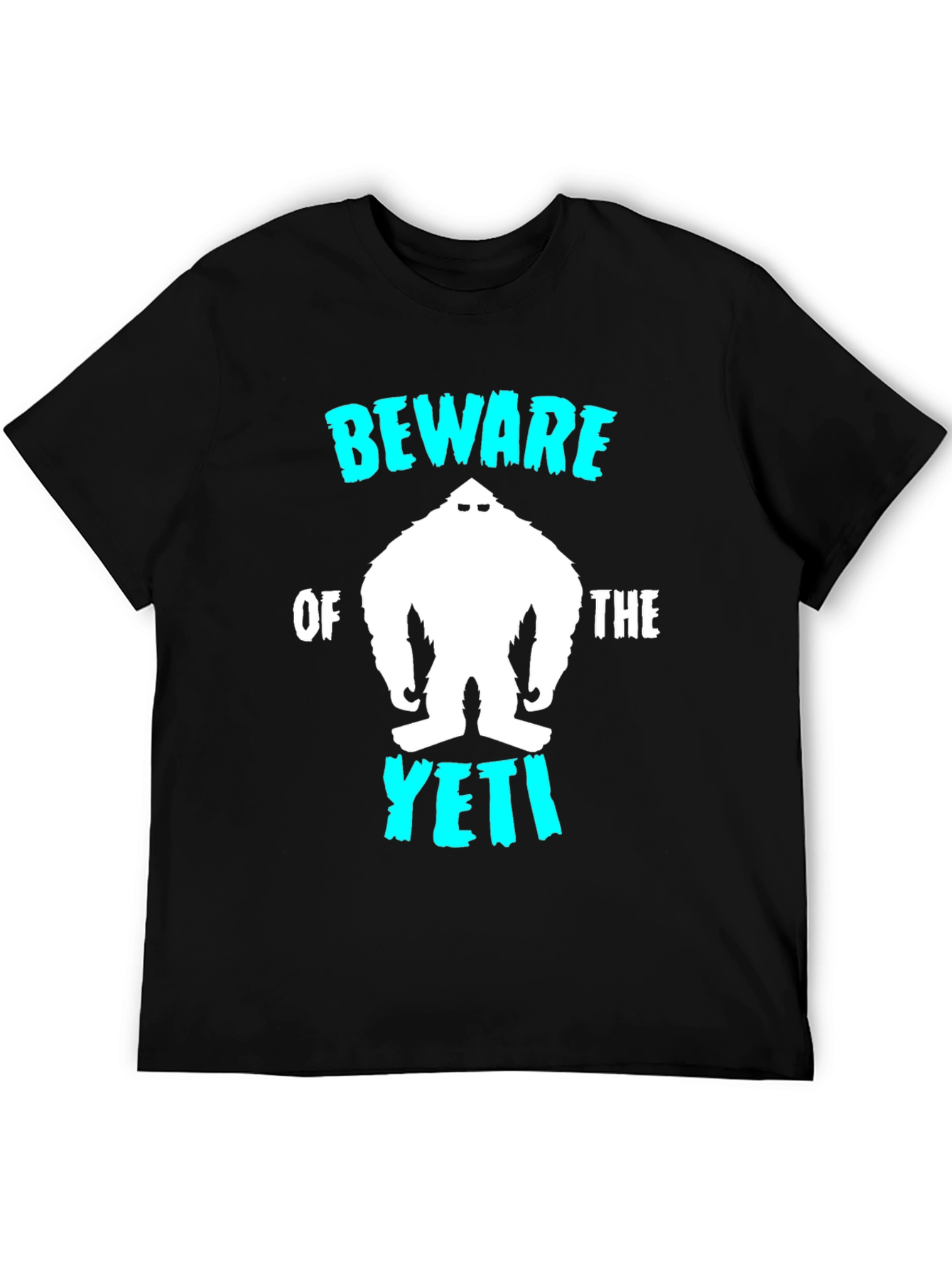 Black Beware of the Yeti Graphic T-Shirt view 5