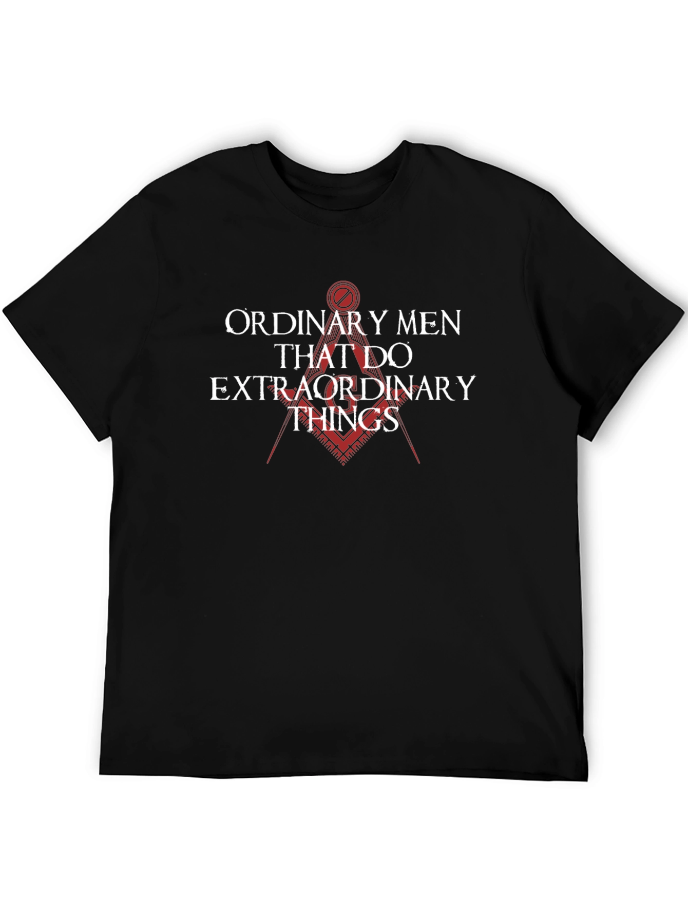 Black Ordinary Men Extraordinary Things Black T-Shirt view 5