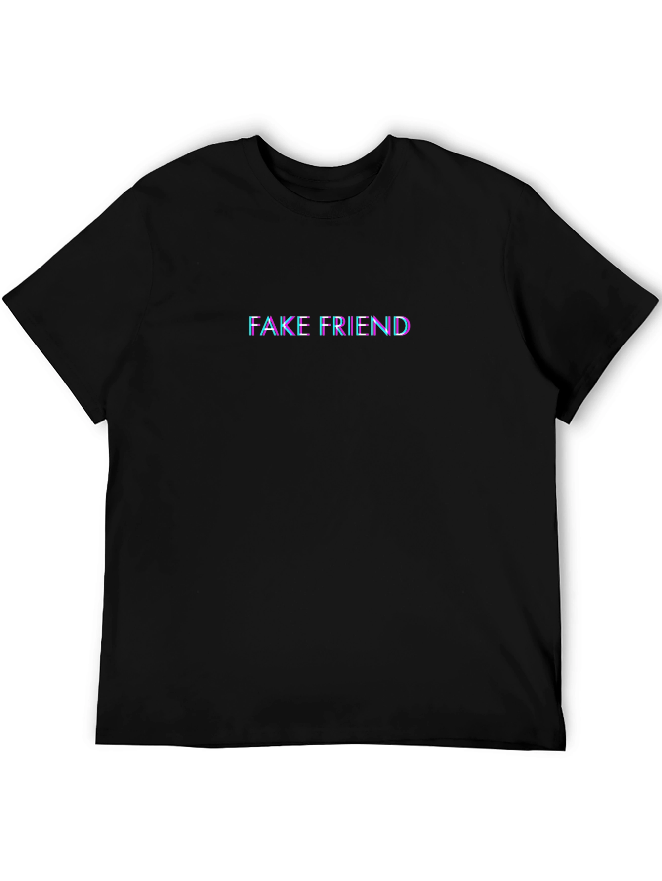 Black Fake Friend Graphic Tee - Casual Comfort view 5