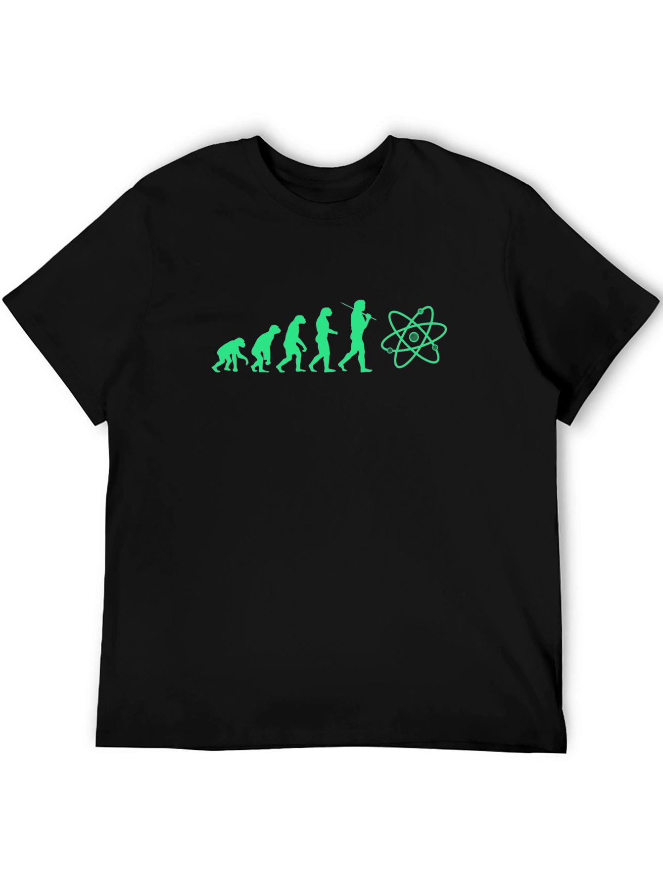 Black Evolution of Science Black T-Shirt view 5