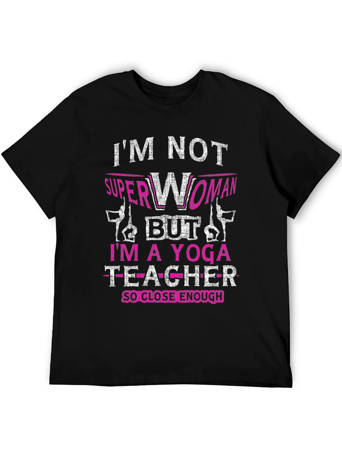 Black Yoga Teacher Graphic T-Shirt view 5
