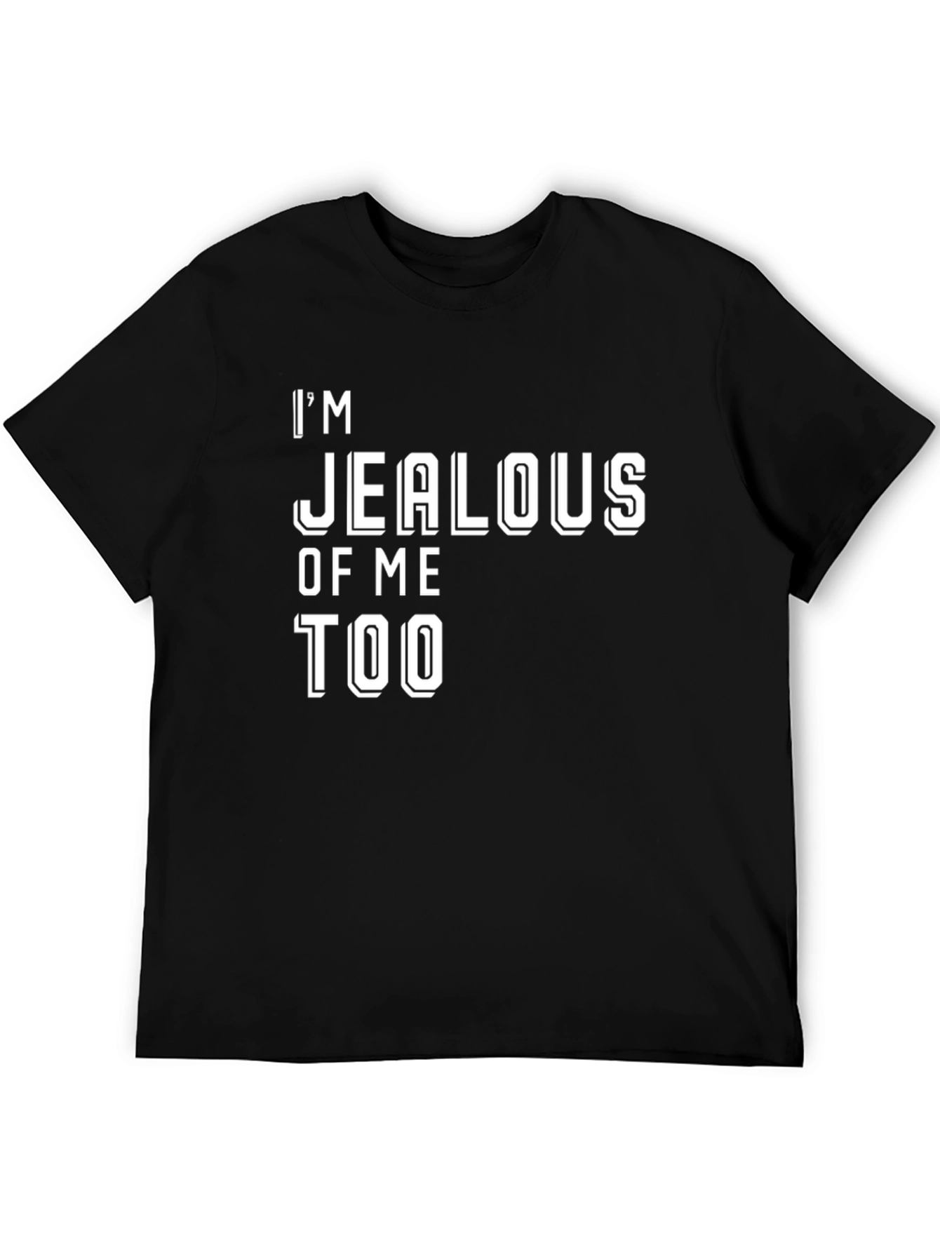 Black I'm Jealous of Me Too Graphic Tee view 5