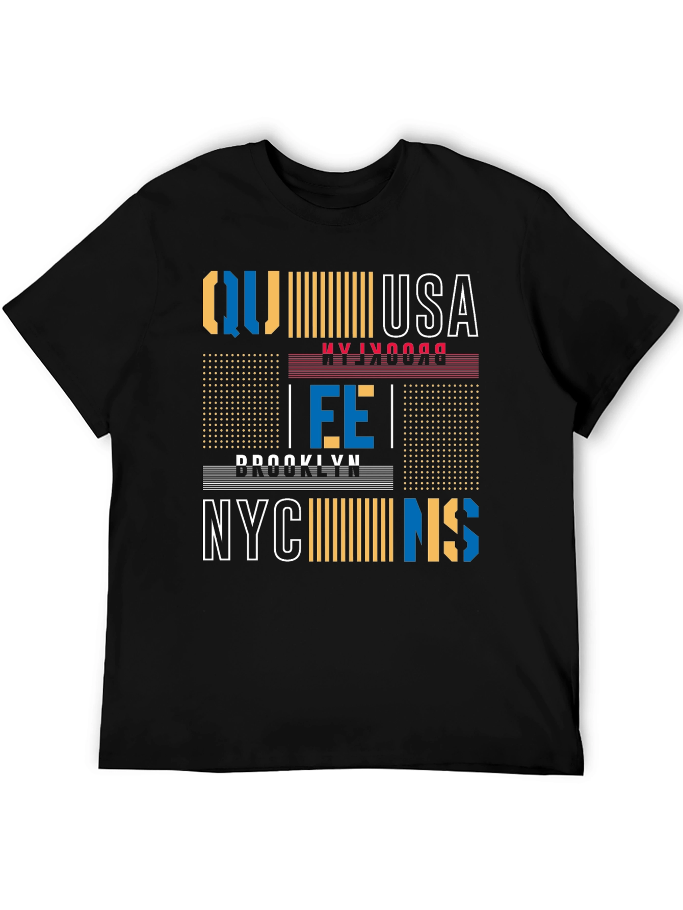 Black Urban Graphic Tee - NYC Brooklyn USA view 5