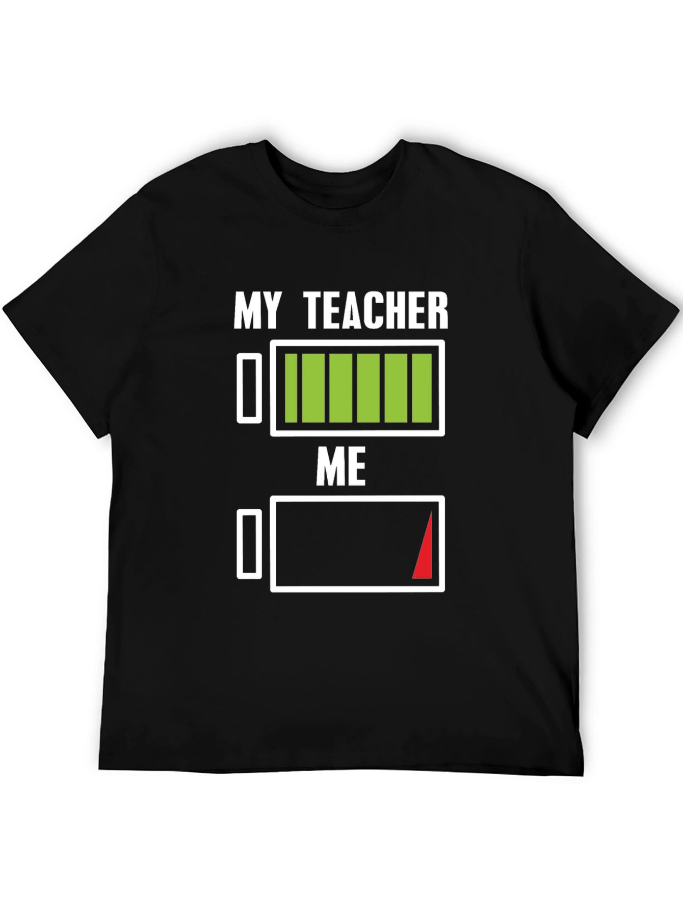 Black My Teacher/Me Energy Level Graphic Tee view 5
