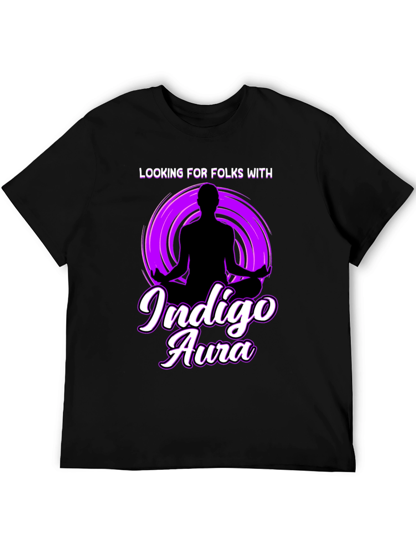 Black Indigo Aura Graphic Tee view 5